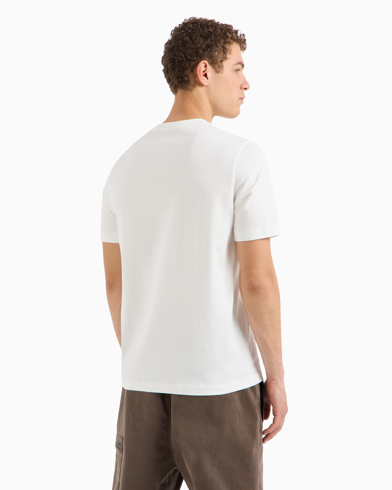 Camiseta regular fit de algodón con maxiparche con logo ASV Diapositiva 2