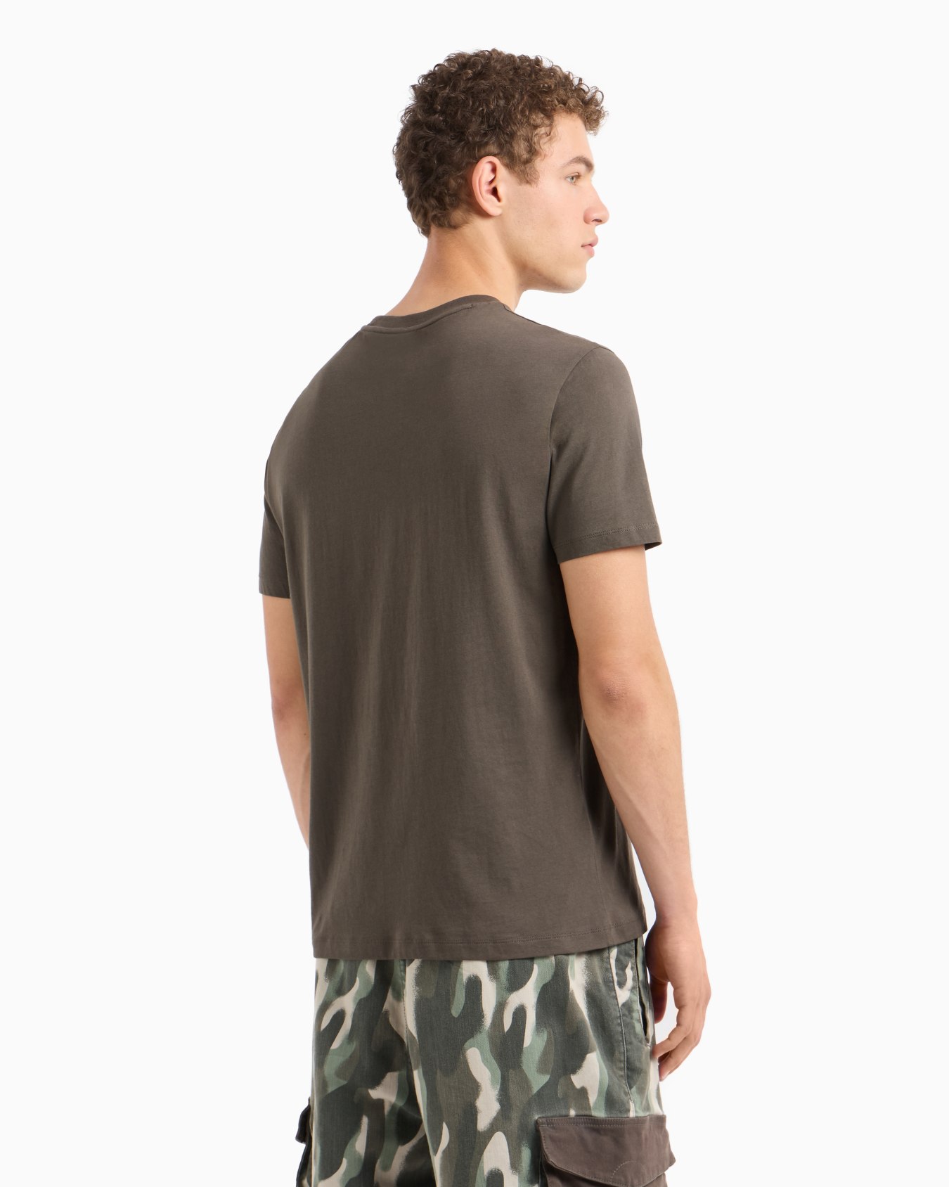 Camiseta regular fit con logo militar urbano en algodón ASV Diapositiva 2