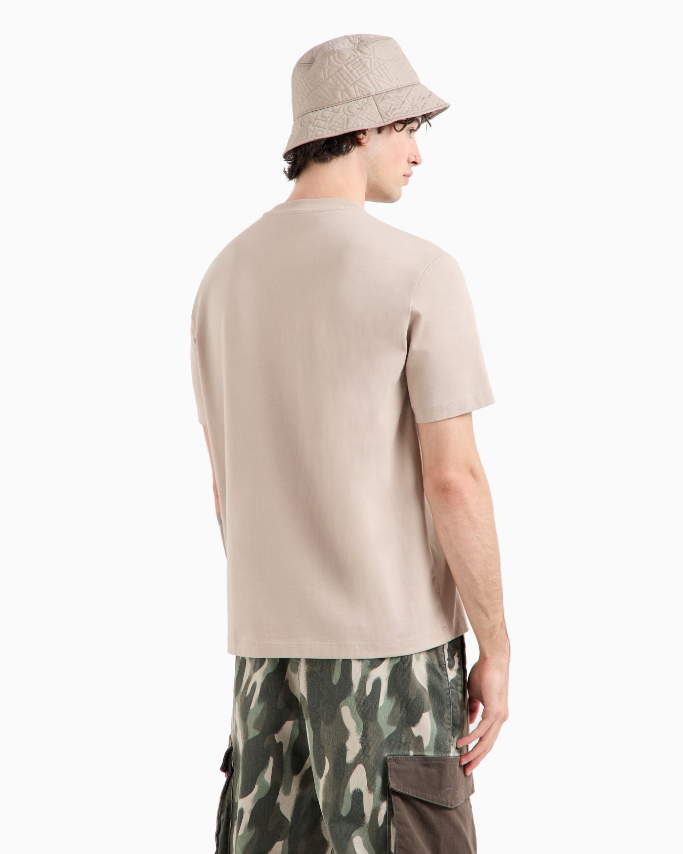 Regular fit T-shirt with brush stroke logo in ASV cotton Slide 2