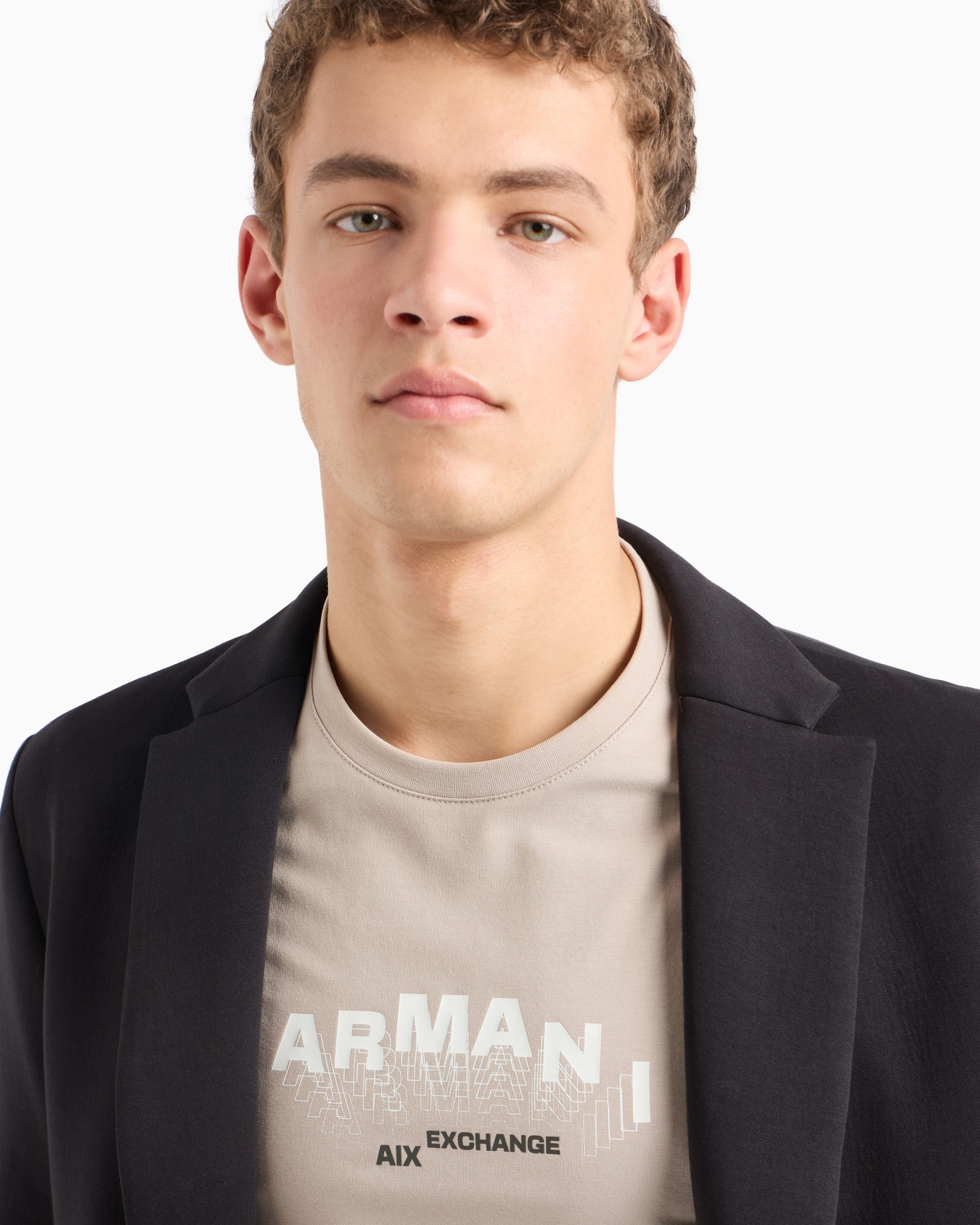 Slim fit T-shirt with 3D effect logo in ASV stretch jersey Slide 4