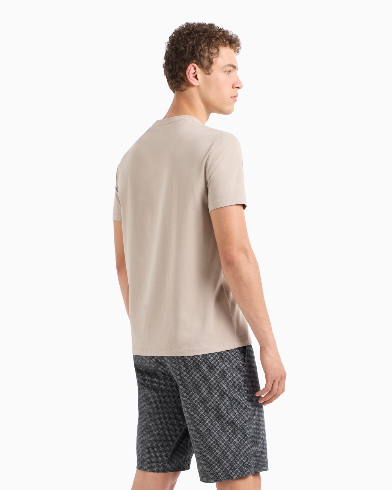Slim fit T-shirt with 3D effect logo in ASV stretch jersey Slide 2