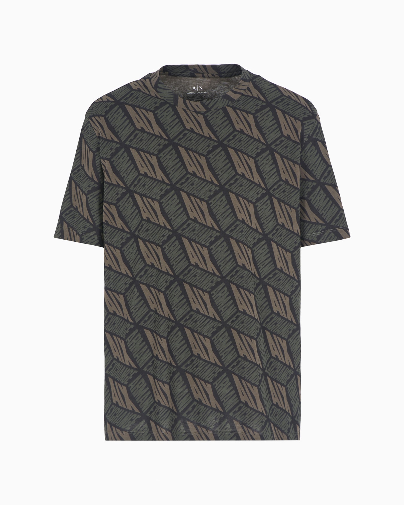 T-Shirt mit normaler Passform und 3D-Effektdruck aus ASV-Baumwolle Folie 0