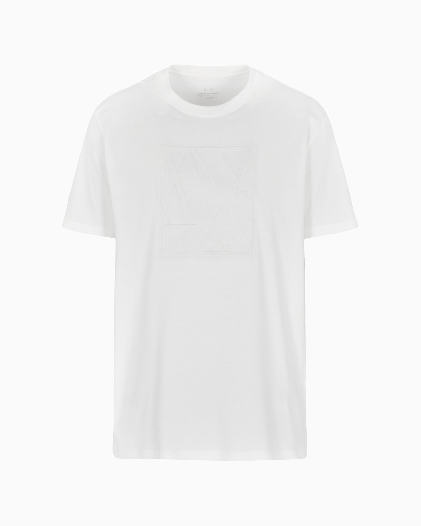 Regular fit organic cotton T-shirt with ASV maxi tonal logo Slide 0