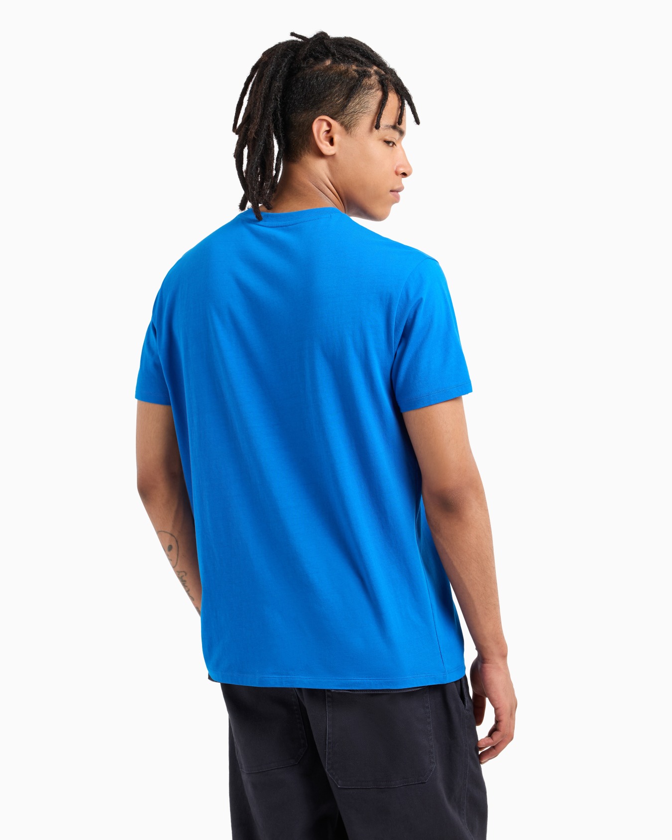 Regular fit organic cotton T-shirt with ASV maxi tonal logo Slide 2