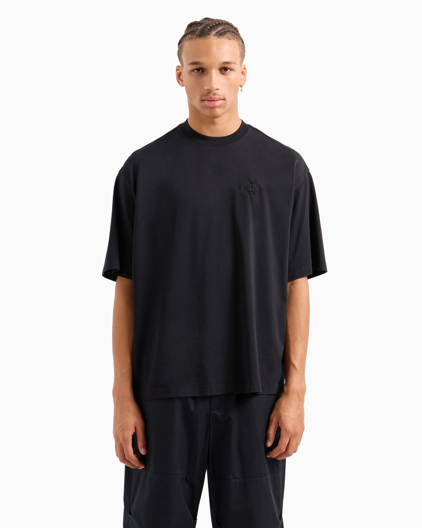Relaxed fit cotton T-shirt with ASV logo Slide 1