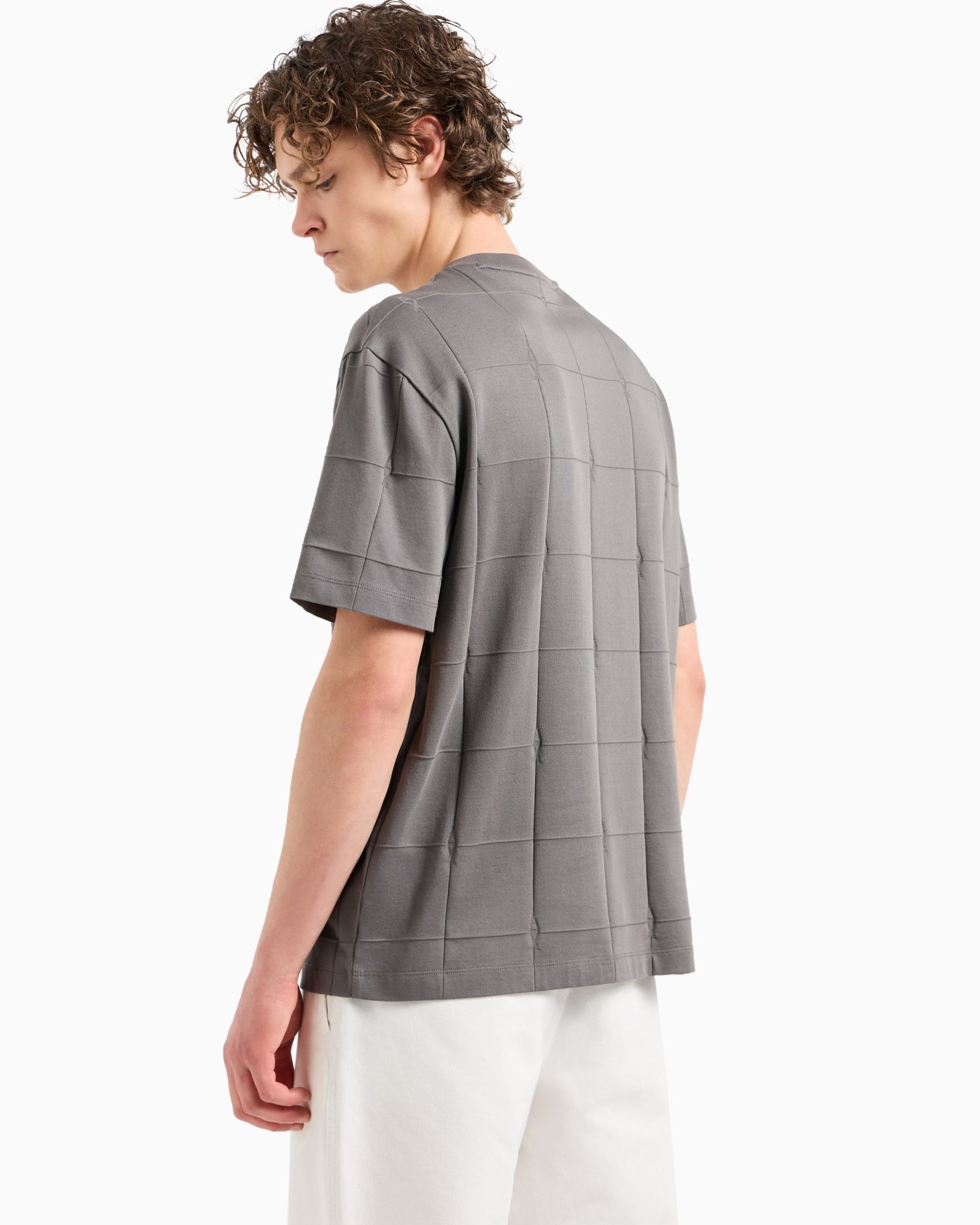 Regular fit ASV ribbed cotton T-shirt Slide 2