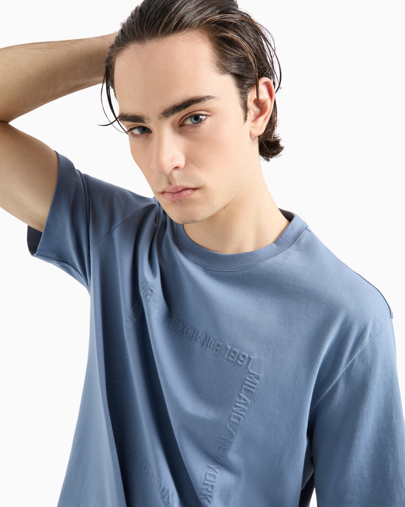 Camiseta de algodón grueso con logo ASV en relieve Diapositiva 4