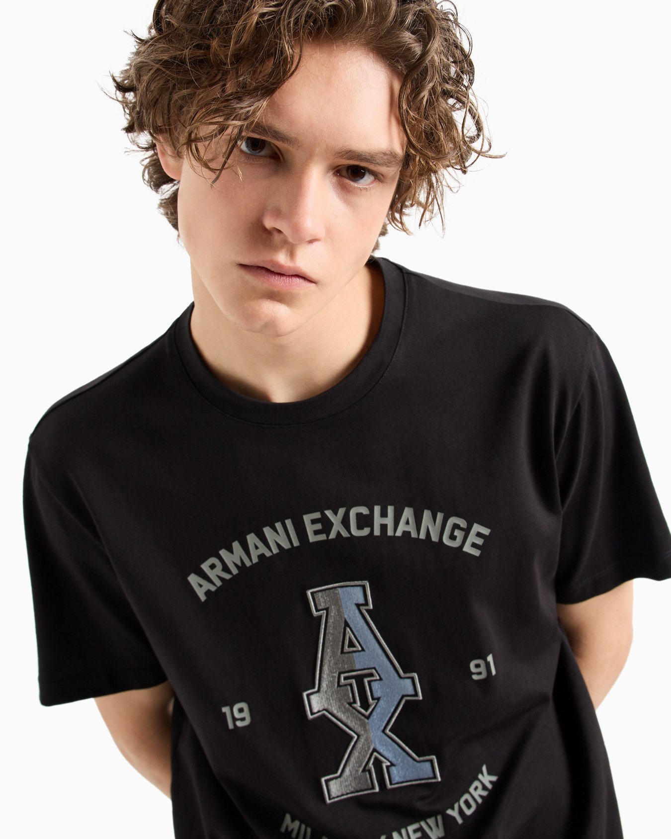 Regular fit T-shirt with maxi-print in ASV cotton Slide 4