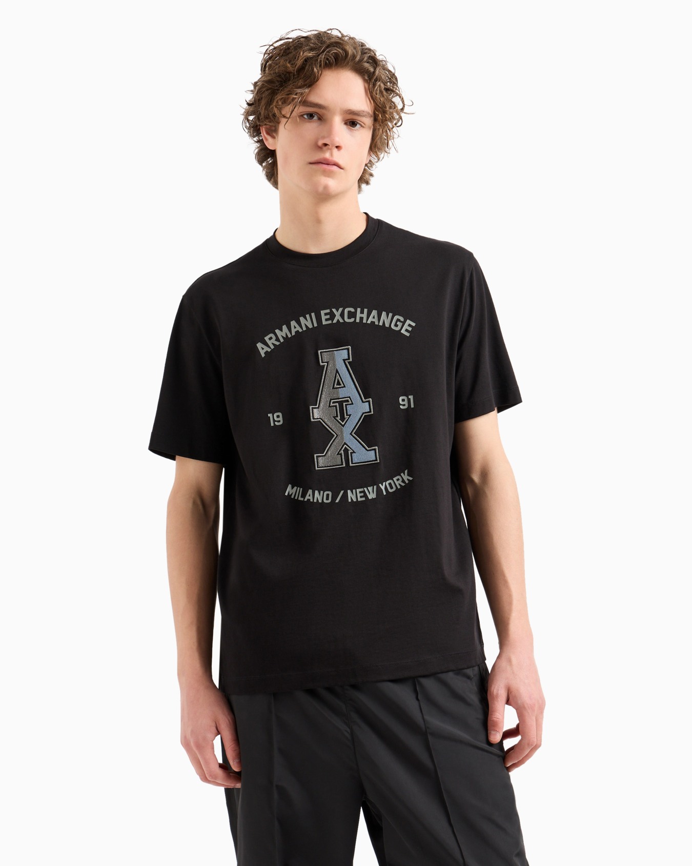 Regular fit T-shirt with maxi-print in ASV cotton Slide 1