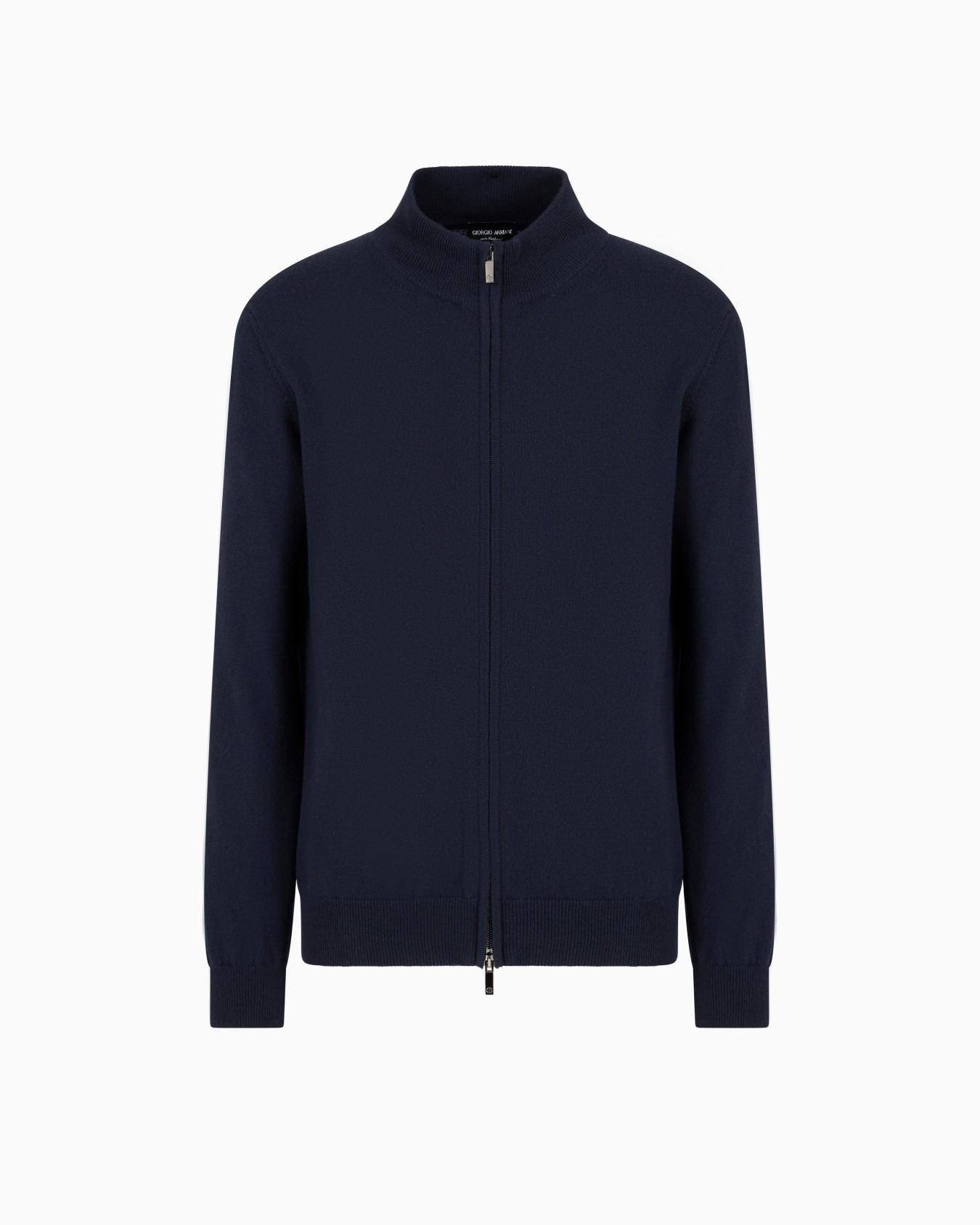 Zipped cardigan in cashmere Slide 0