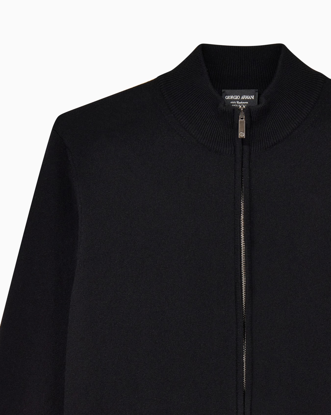 Zipped cardigan in cashmere Slide 4