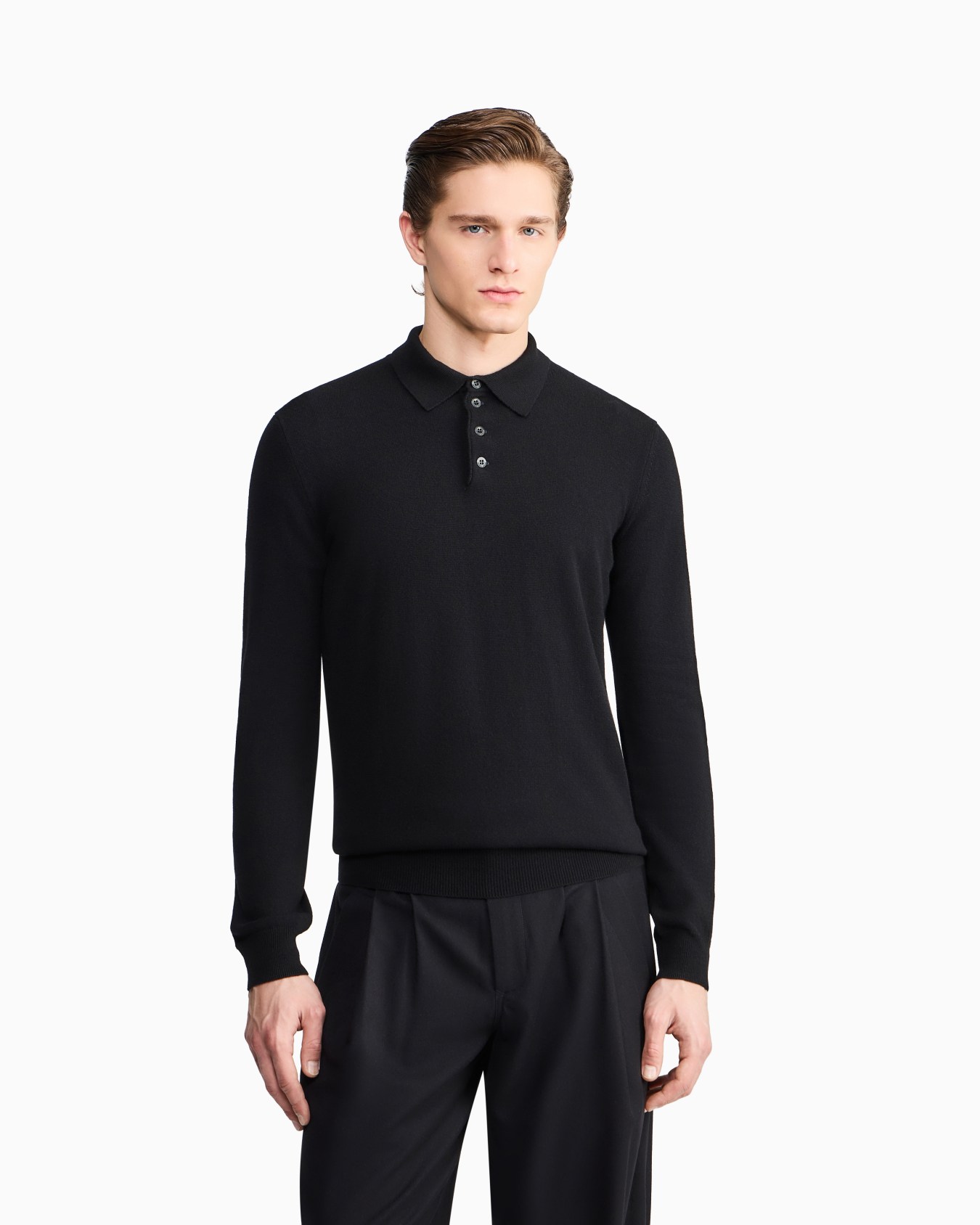 Polo de cachemir de manga larga Diapositiva 3