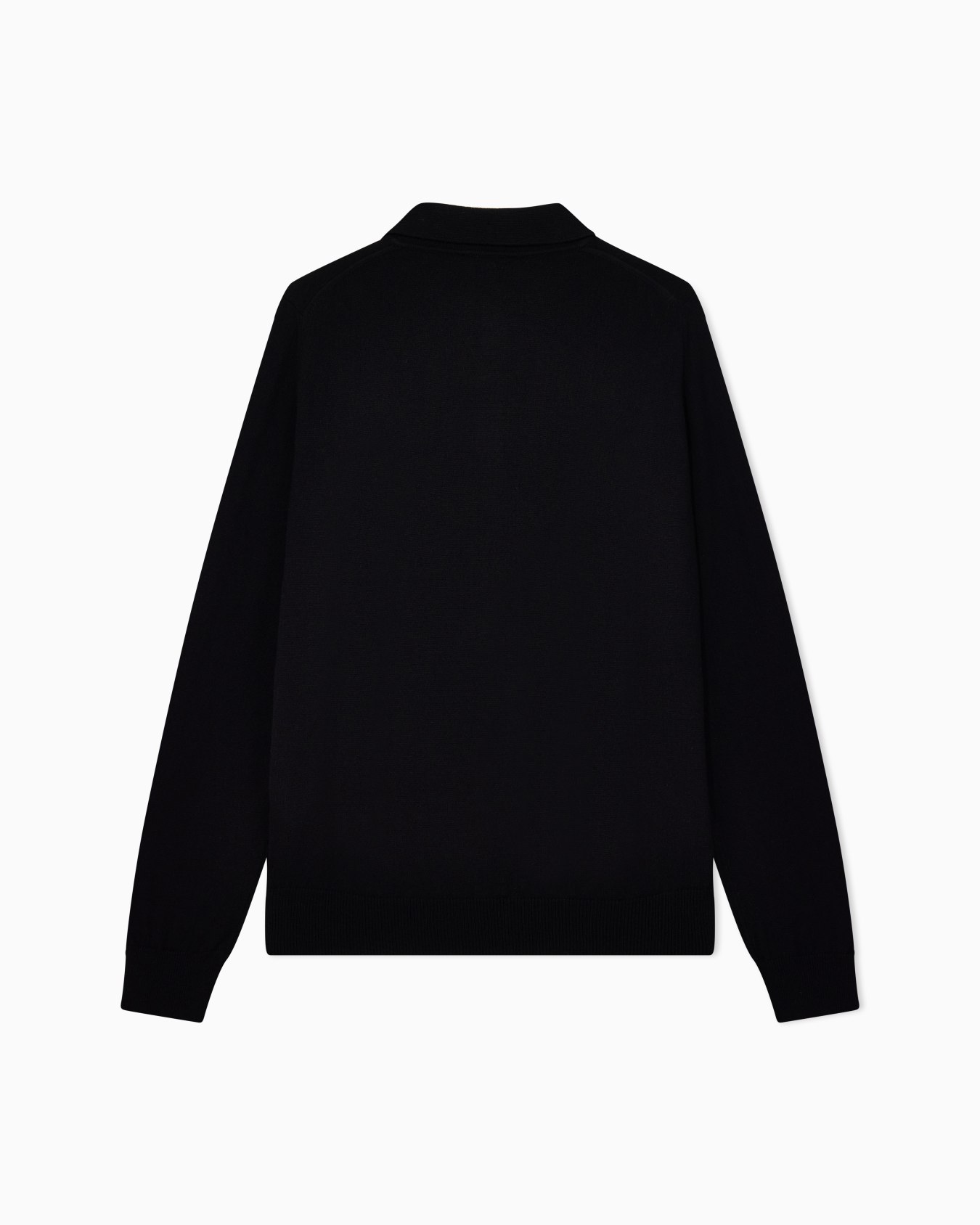 Long-sleeved cashmere polo shirt Slide 2