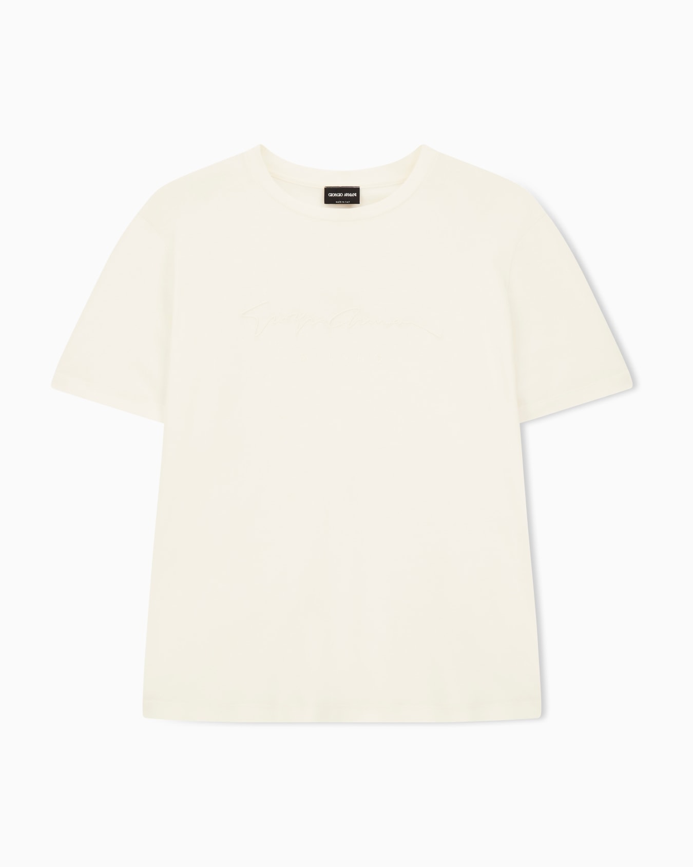 レギュラーフィット 半袖Tシャツ コットンインターロック スライドする 0