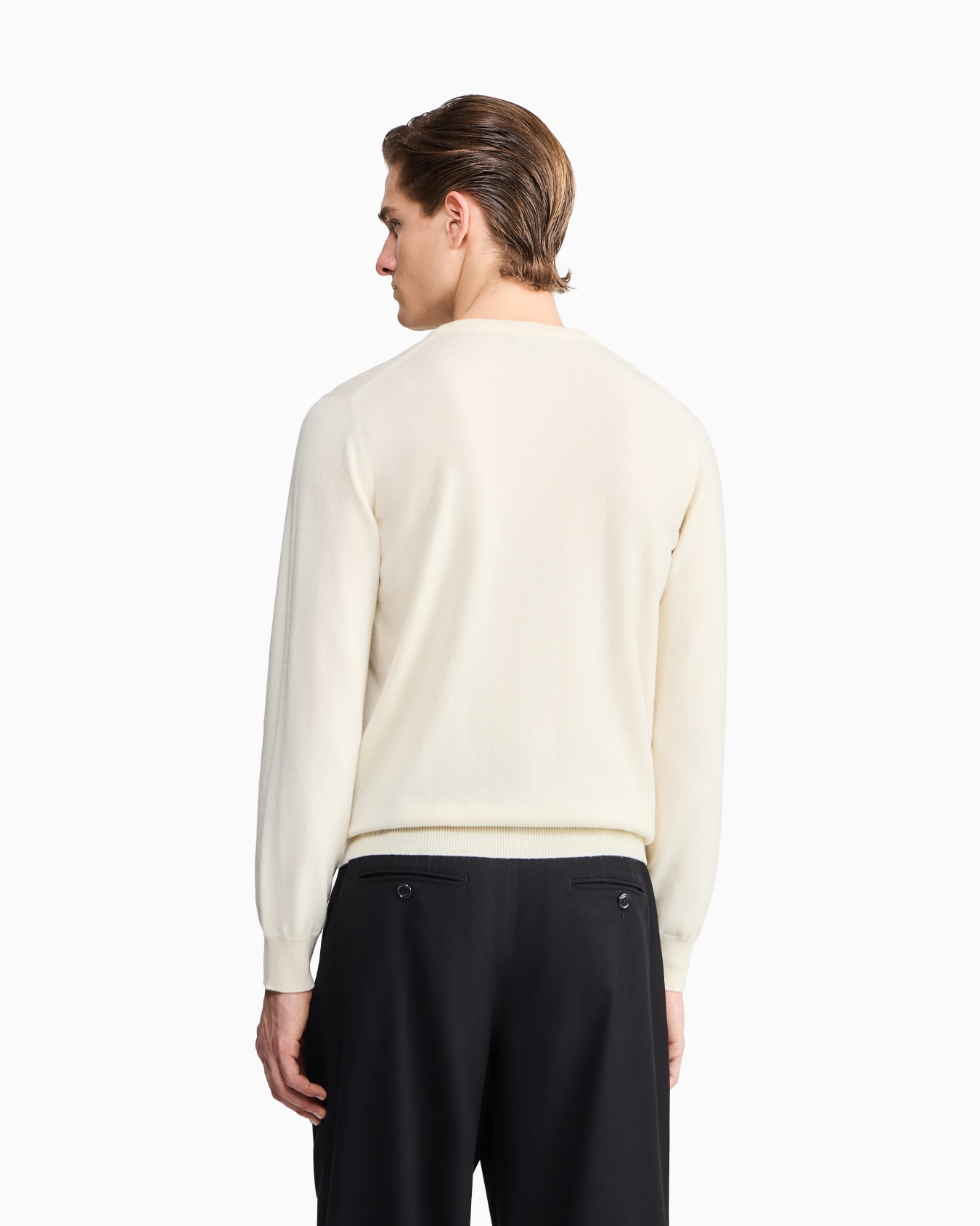 Jersey de cuello redondo de cachemir Diapositiva 5