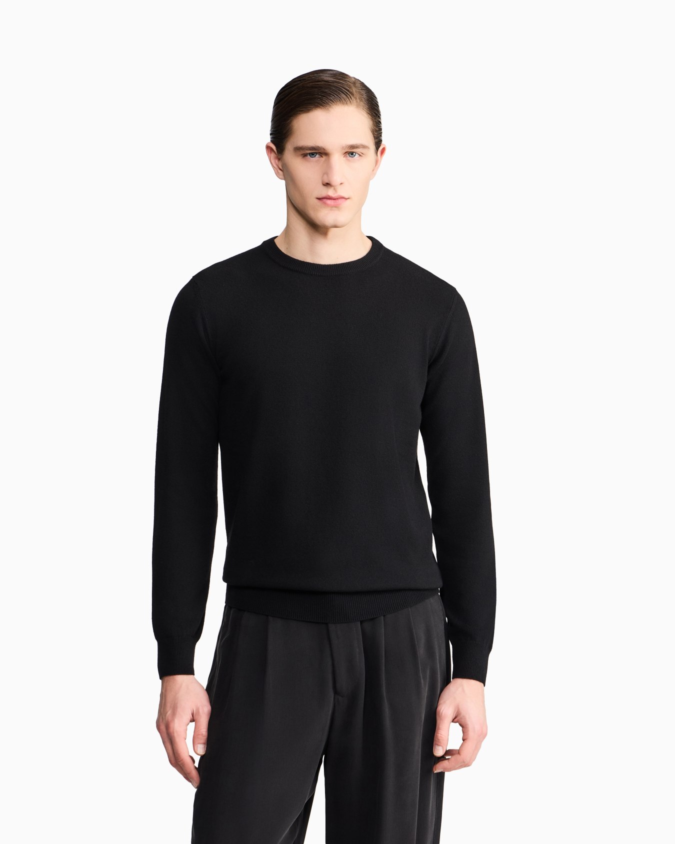 Jersey de cuello redondo de cachemir Diapositiva 3