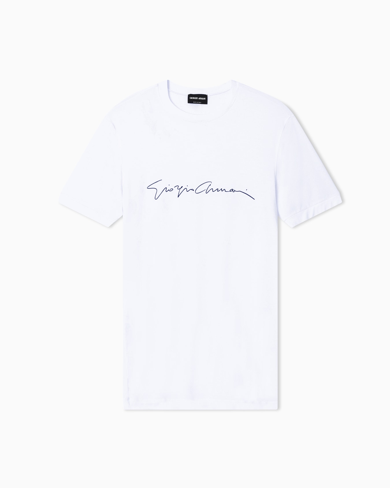 ASV stretch-viscose T-shirt with signature logo Slide 0