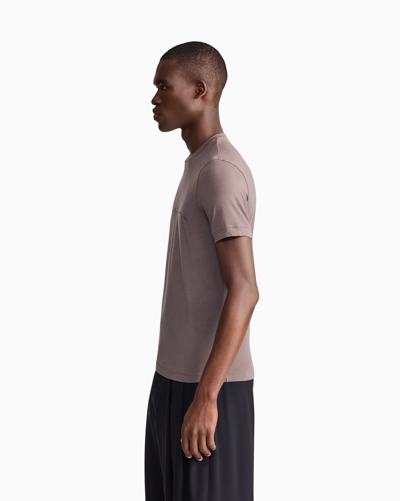 T-shirt en viscose stretch avec logo emblématique  Diapositive 7