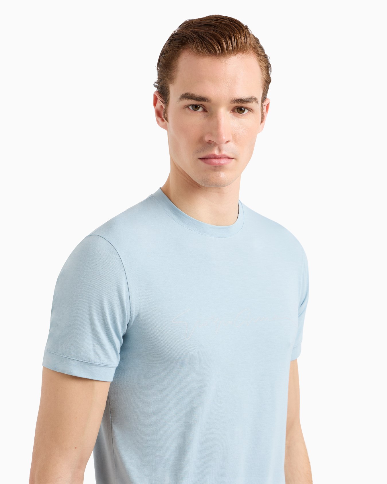 Camiseta de viscosa elástica con logotipo de la firma ASV Diapositiva 4