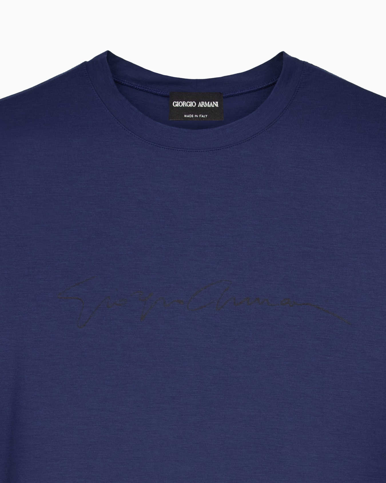 ASV stretch-viscose T-shirt with signature logo Slide 4