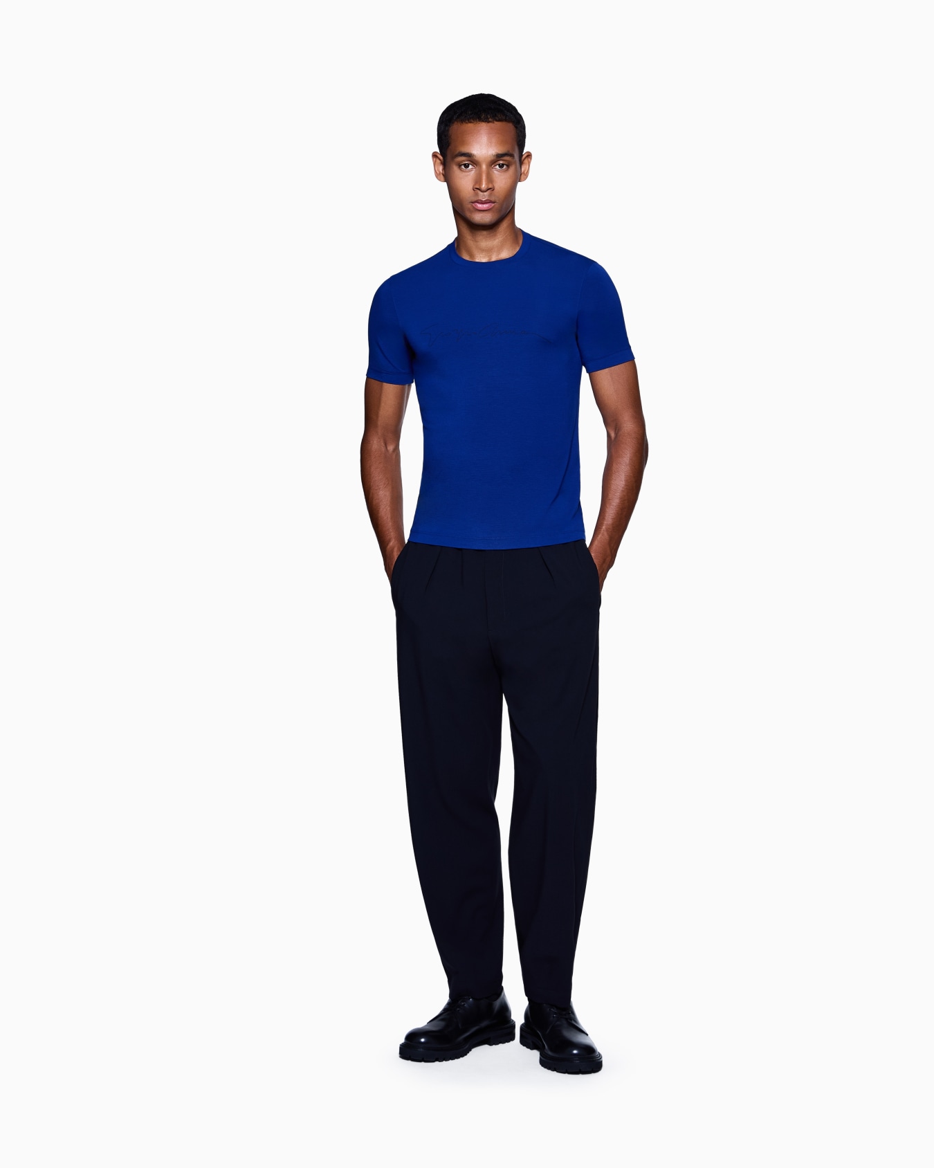 T-shirt en viscose stretch avec logo emblématique ASV Diapositive 1