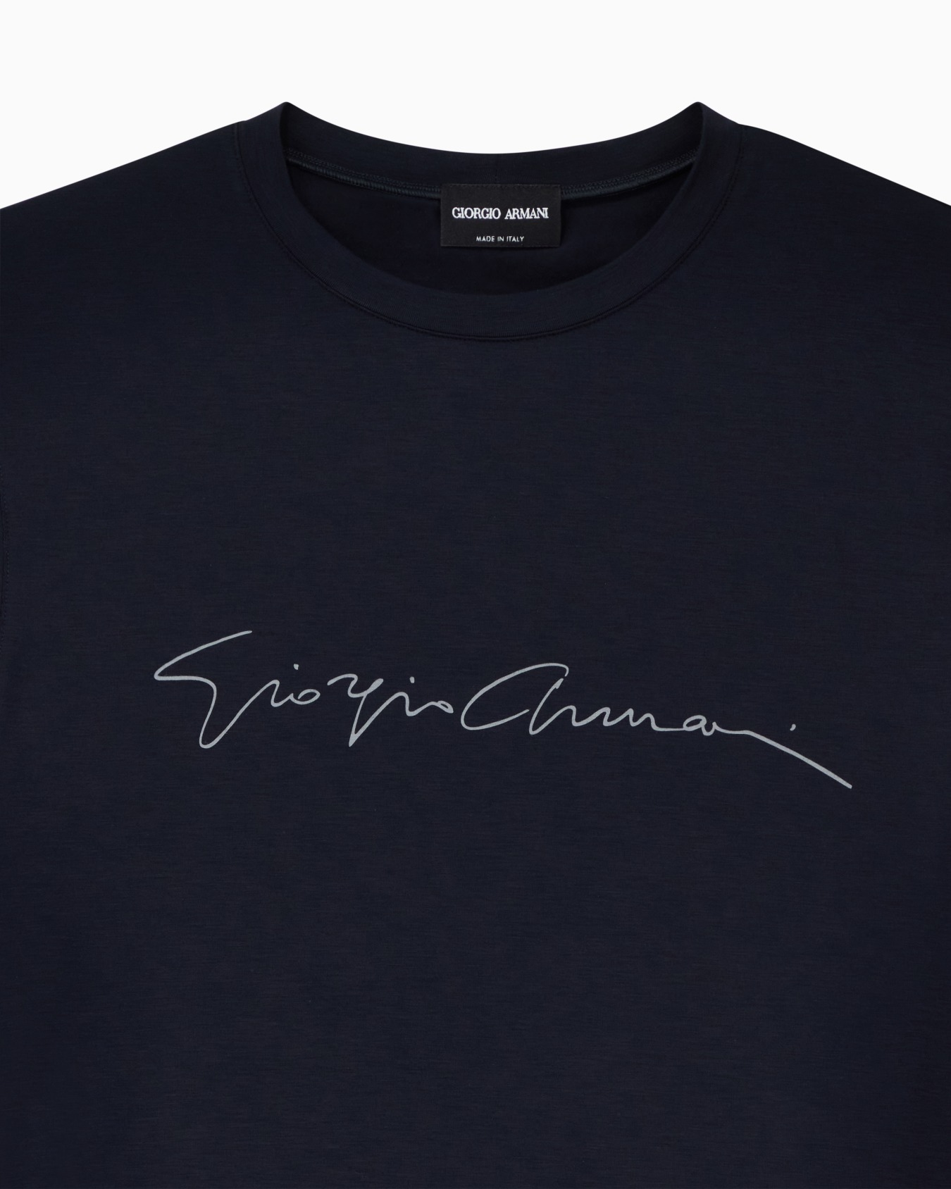 ASV stretch-viscose T-shirt with signature logo Slide 4
