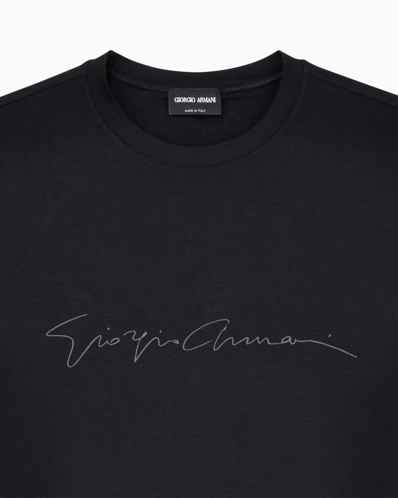 ASV stretch-viscose T-shirt with signature logo Slide 4