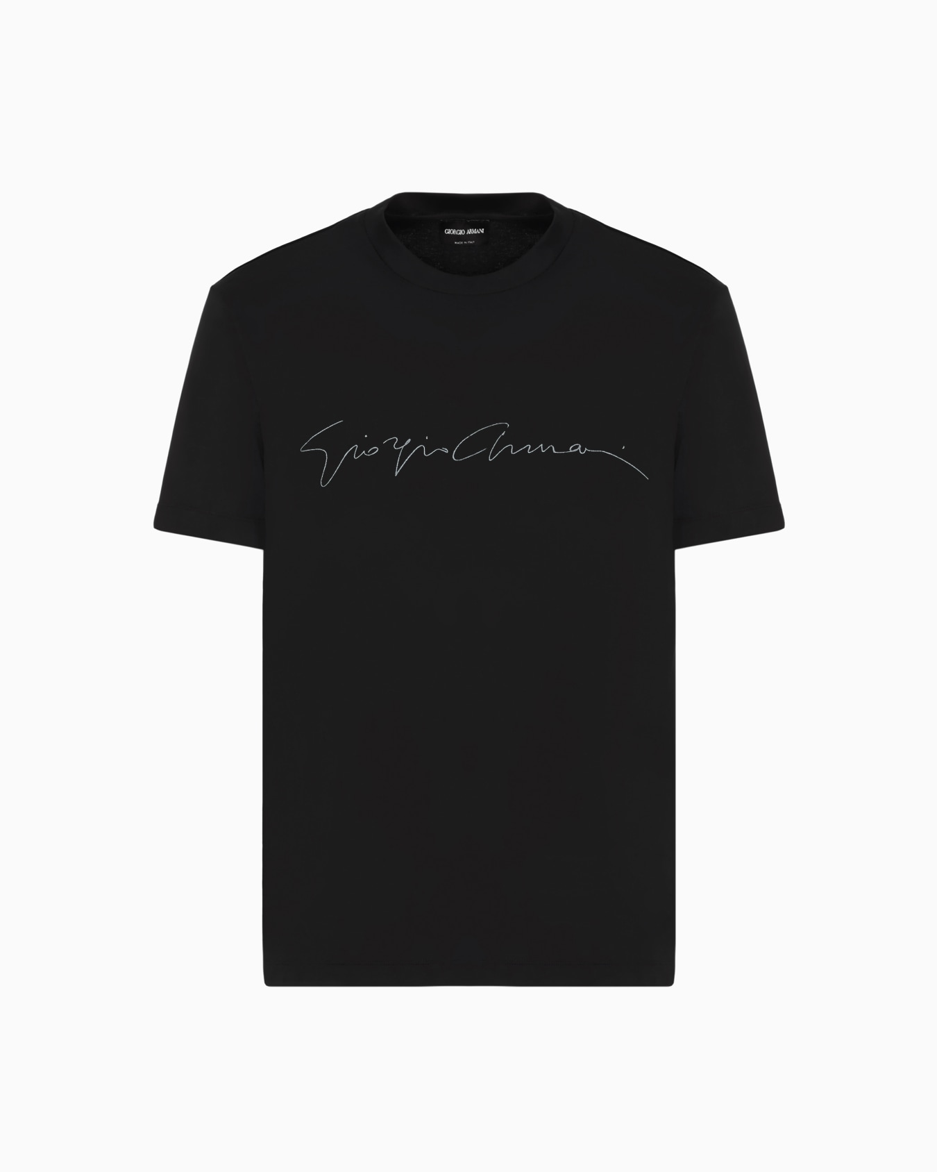 ASV stretch-viscose T-shirt with signature logo Slide 0