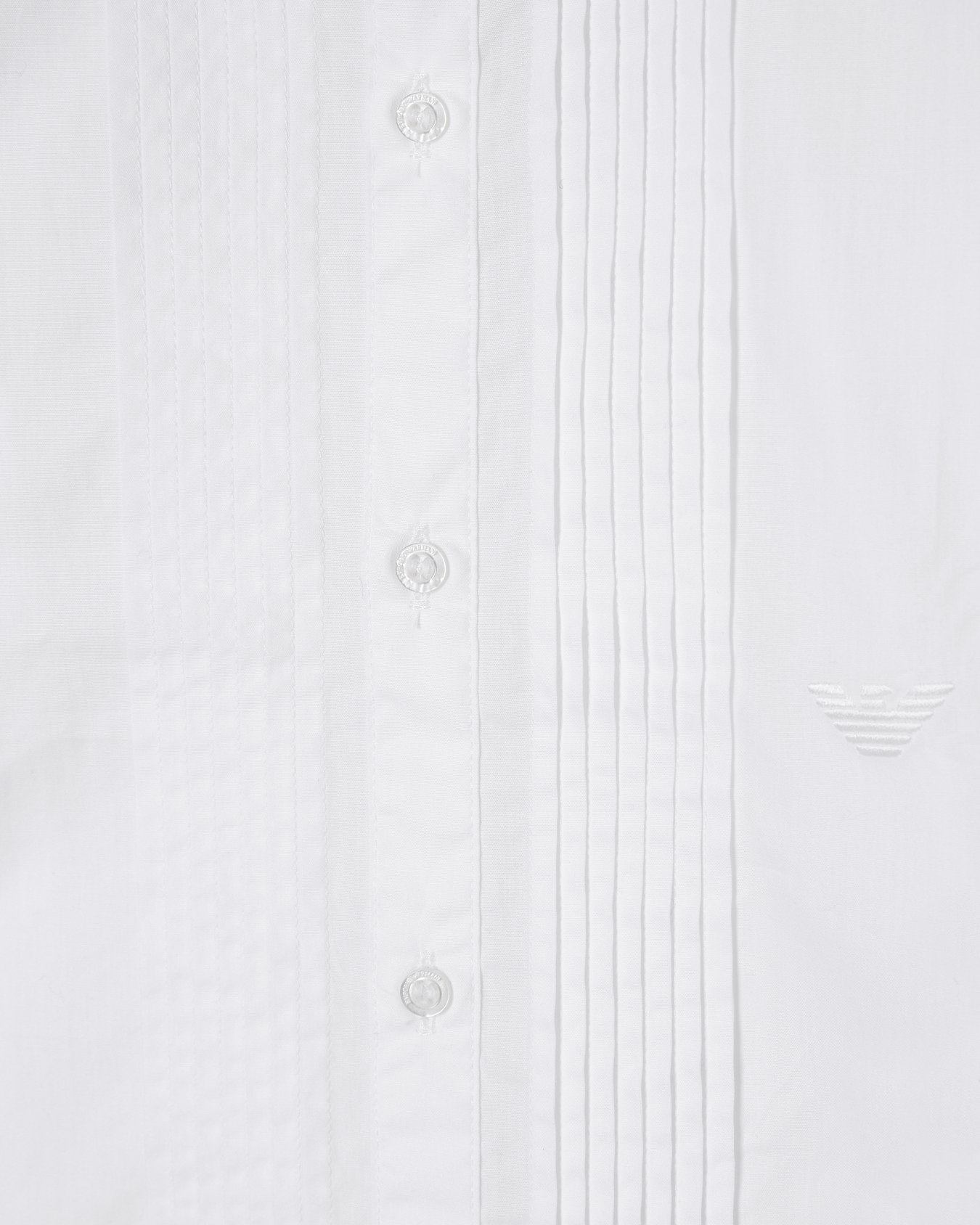 Poplin shirt with eagle embroidery Slide 1