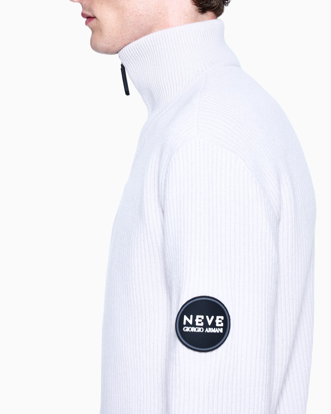 Giorgio Armani Neve mock-neck jumper in wool and cashmere Slide 4