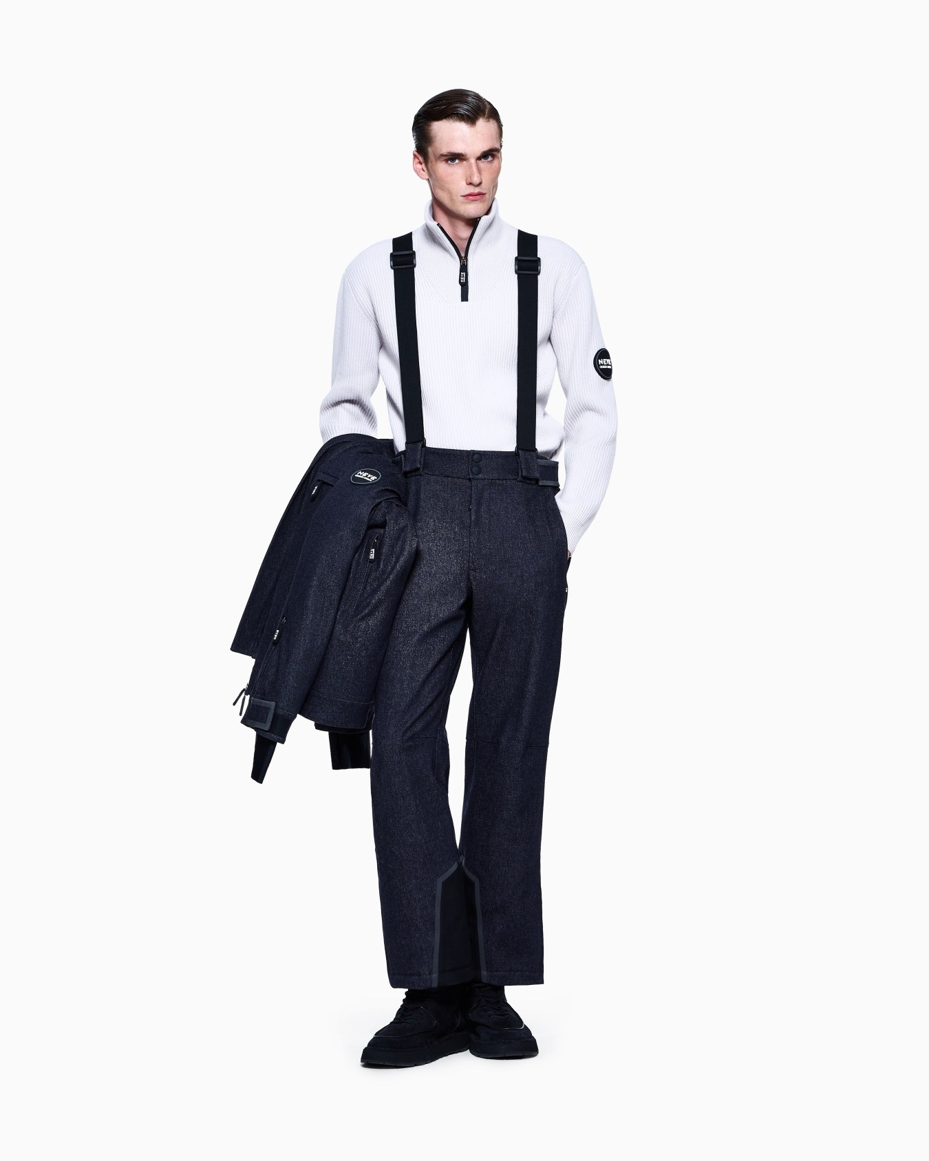 Giorgio Armani Neve mock-neck jumper in wool and cashmere Slide 1