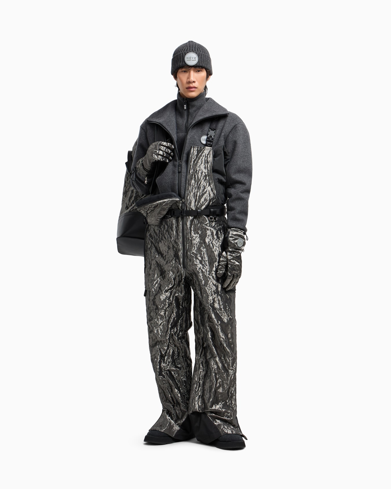 Giorgio Armani Neve mock-neck jumper in wool and cashmere Slide 2