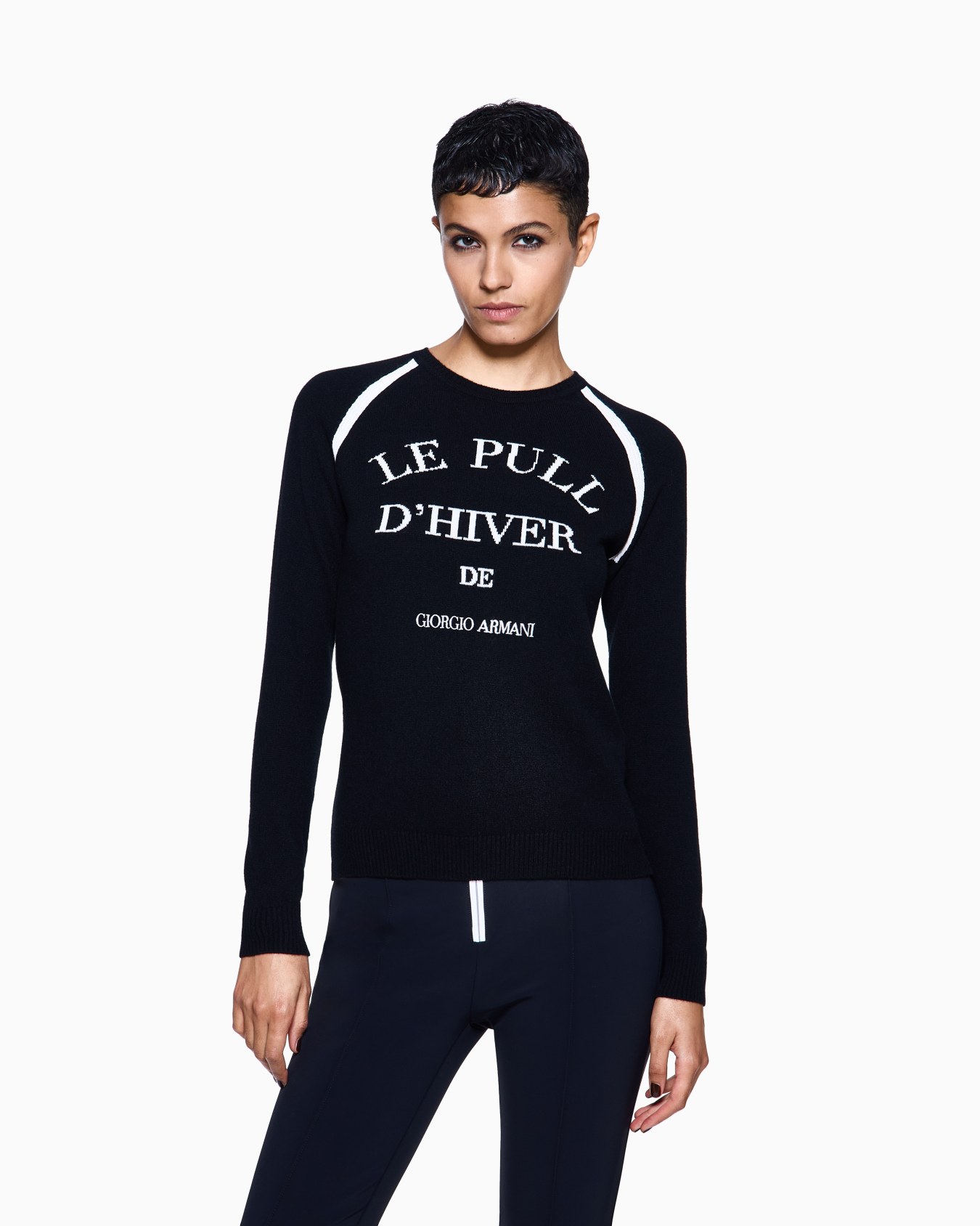 Giorgio Armani Neve cashmere crew-neck sweater Slide 2