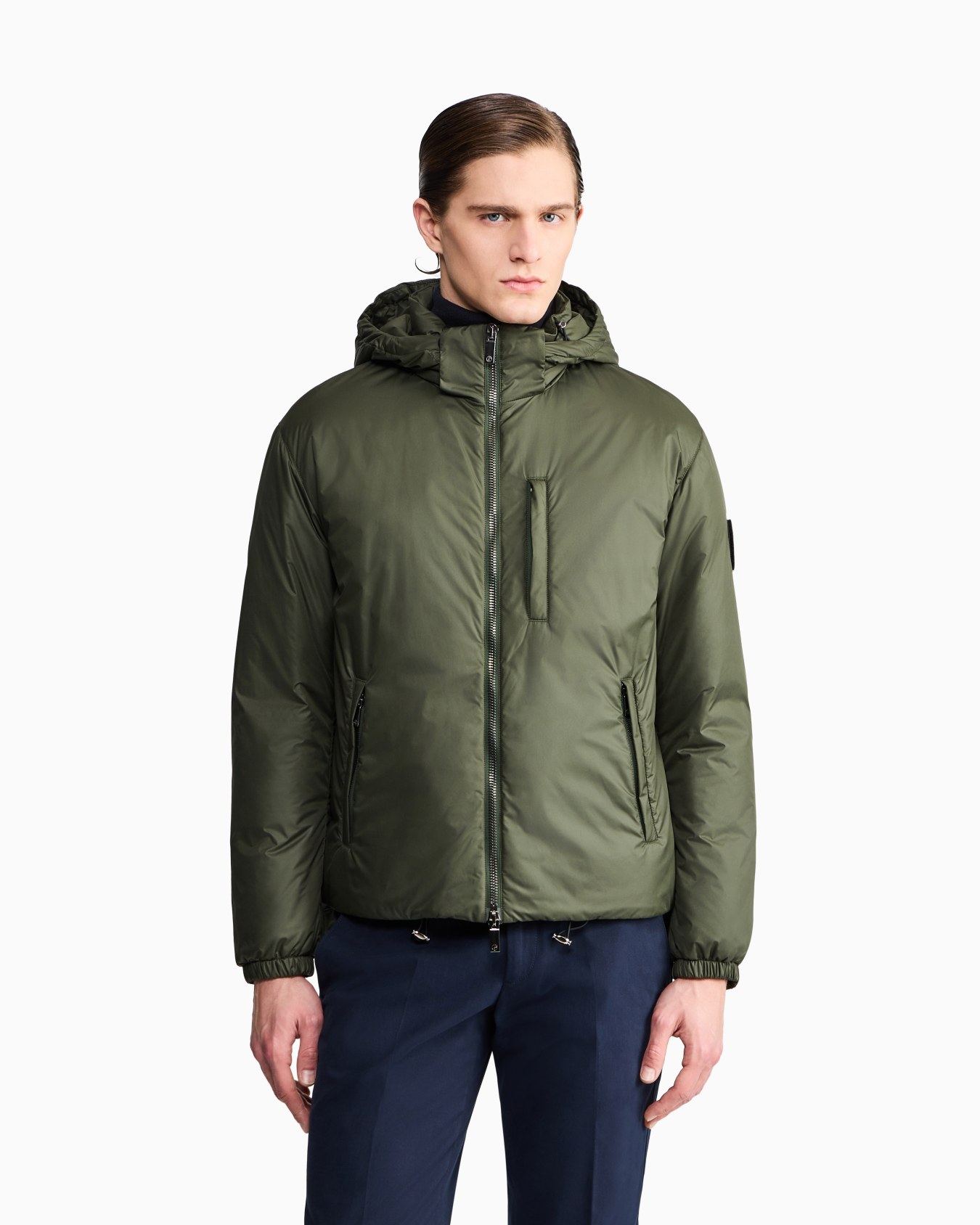 Blouson mit Kapuze und Wattierung aus nachhaltigen Gänsedaunen Folie 3