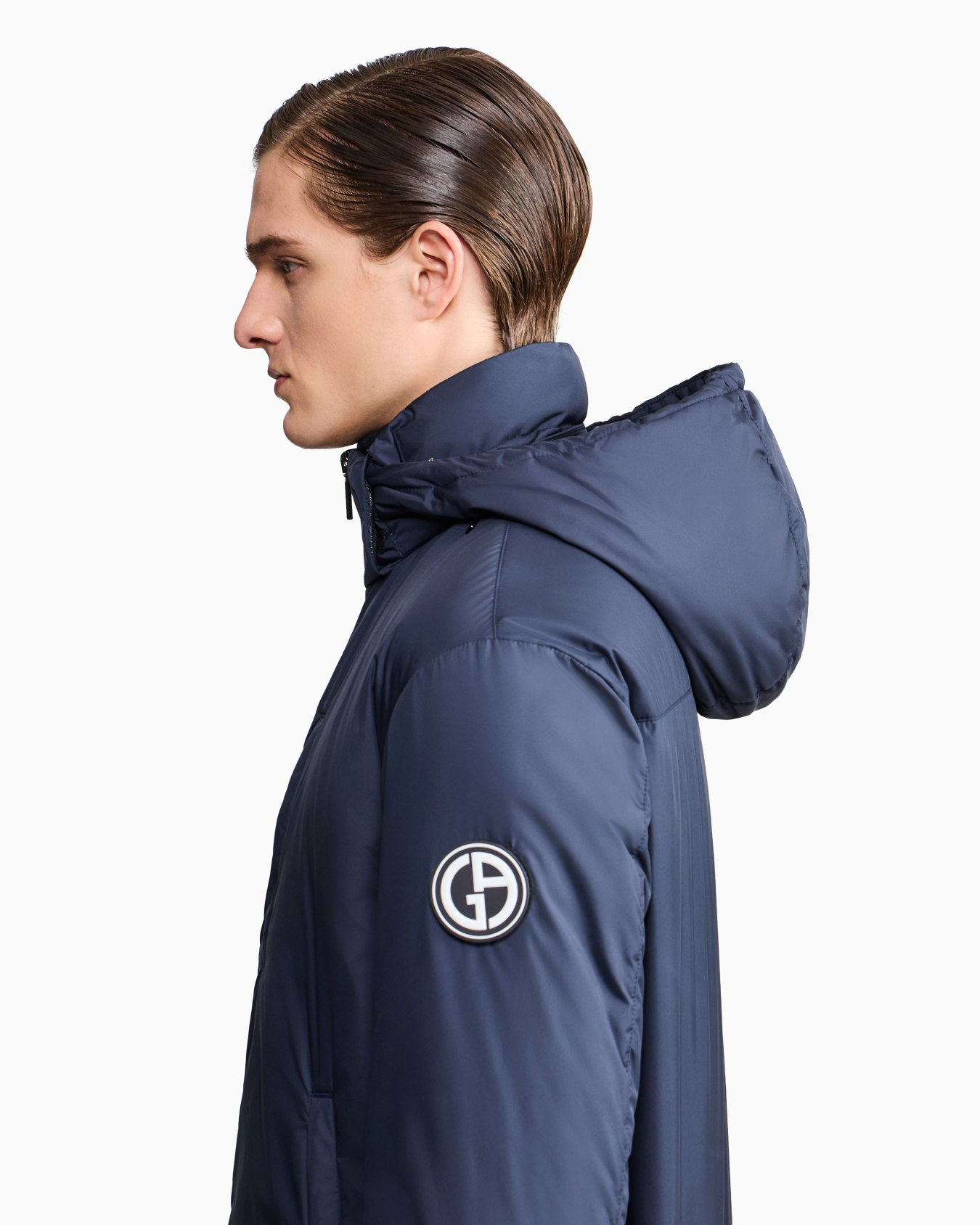 Hooded blouson with goose-down padding ASV Slide 6