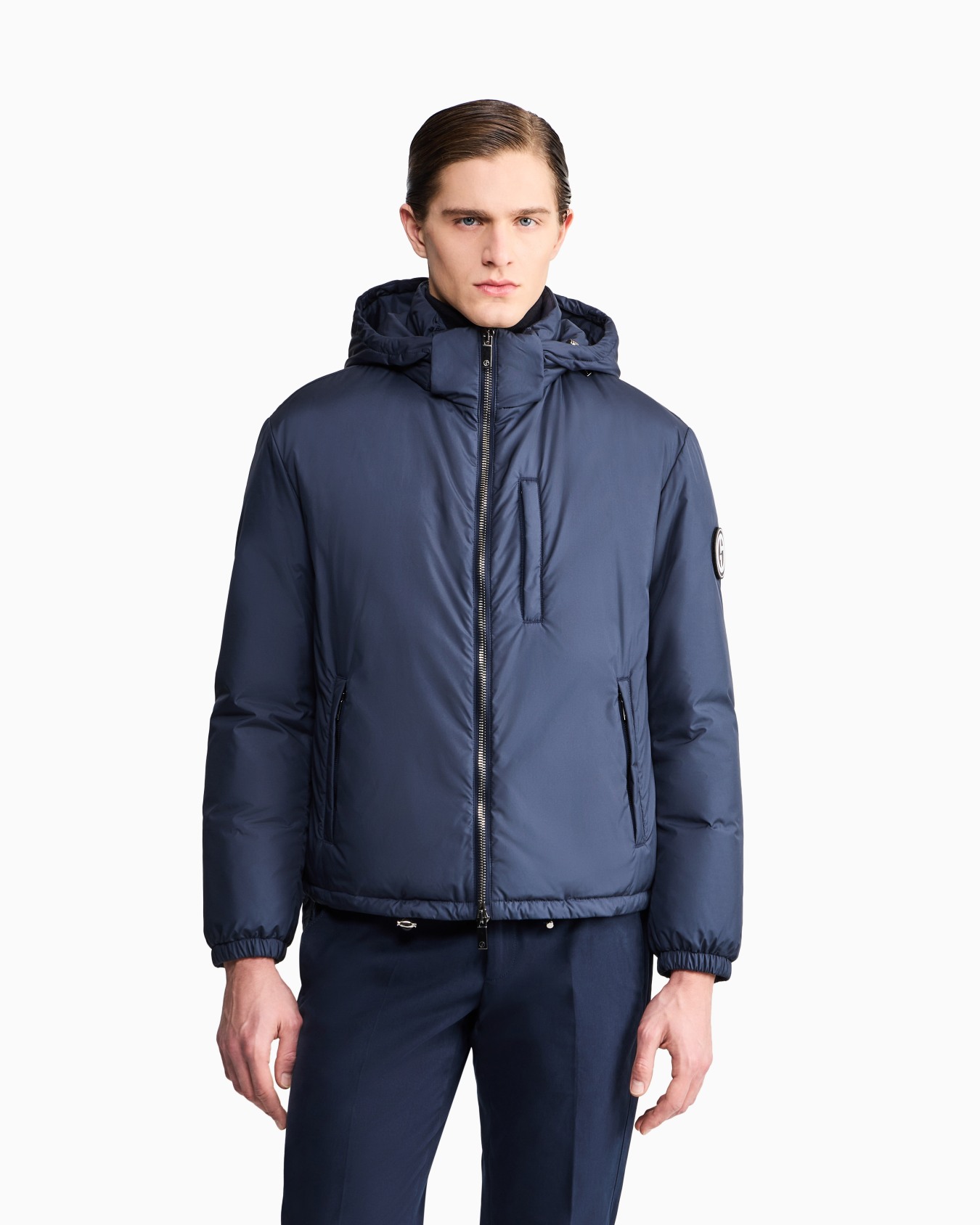 Hooded blouson with goose-down padding ASV Slide 3