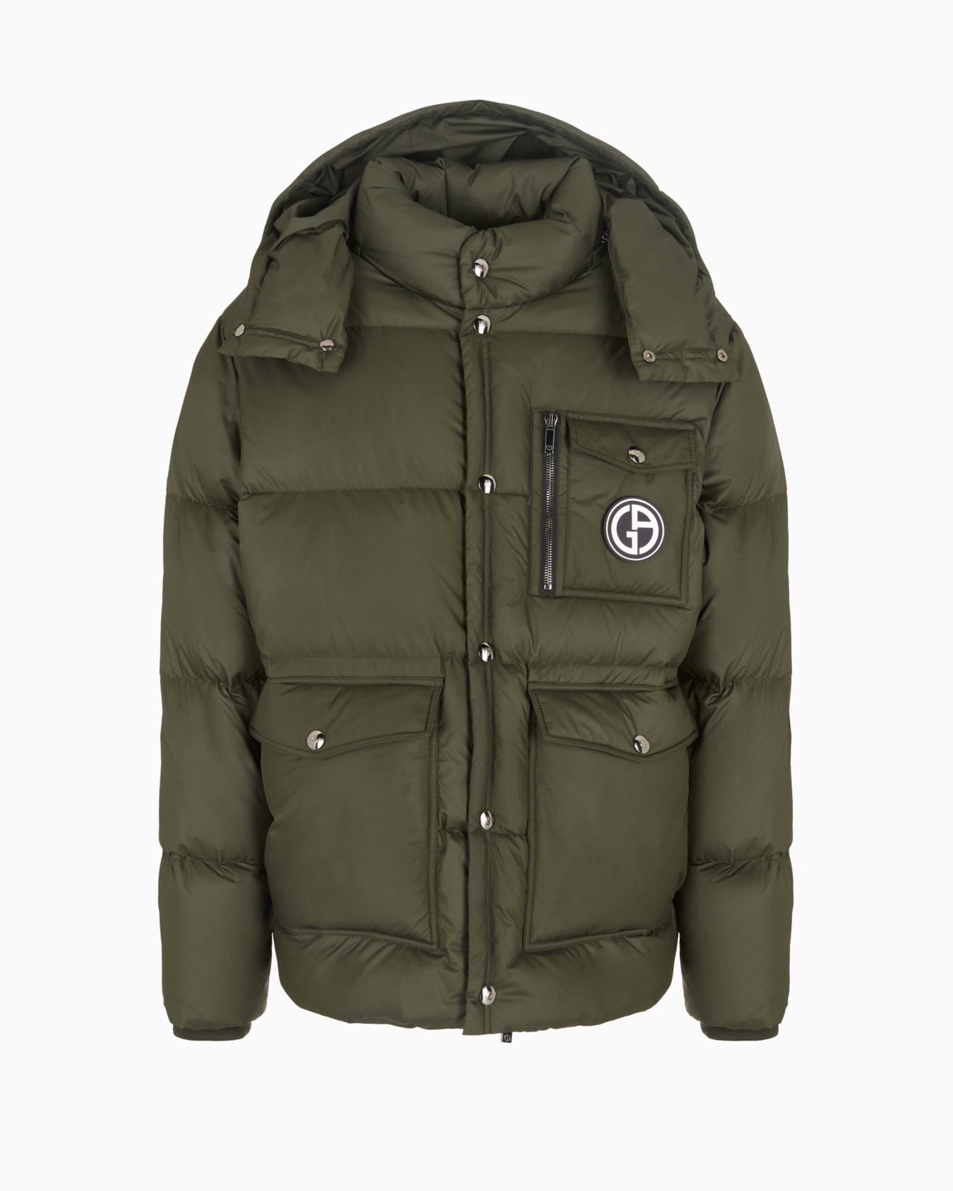 Hooded bomber jacket with goose-down padding ASV Slide 0