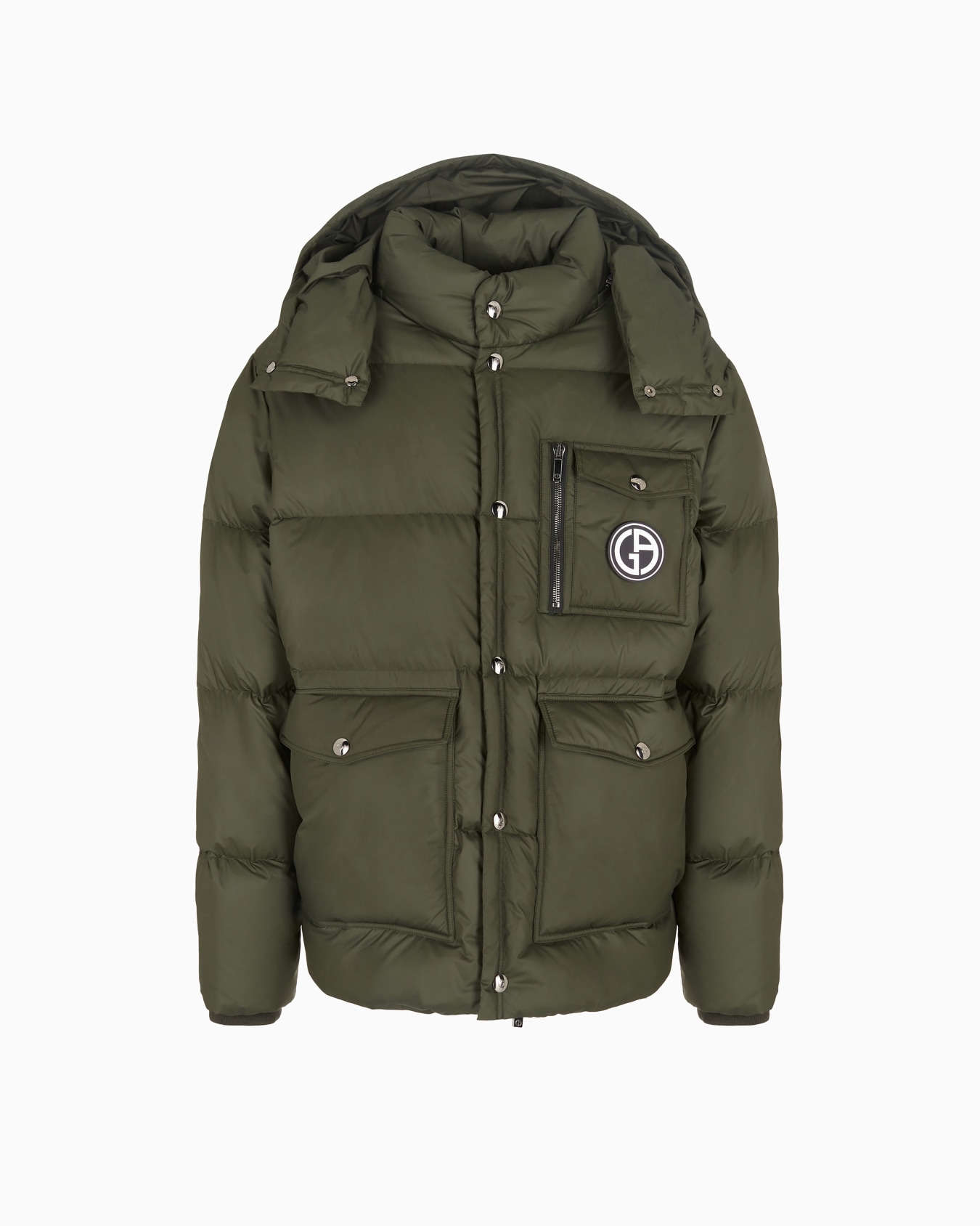 Hooded bomber jacket with goose-down padding ASV Slide 0