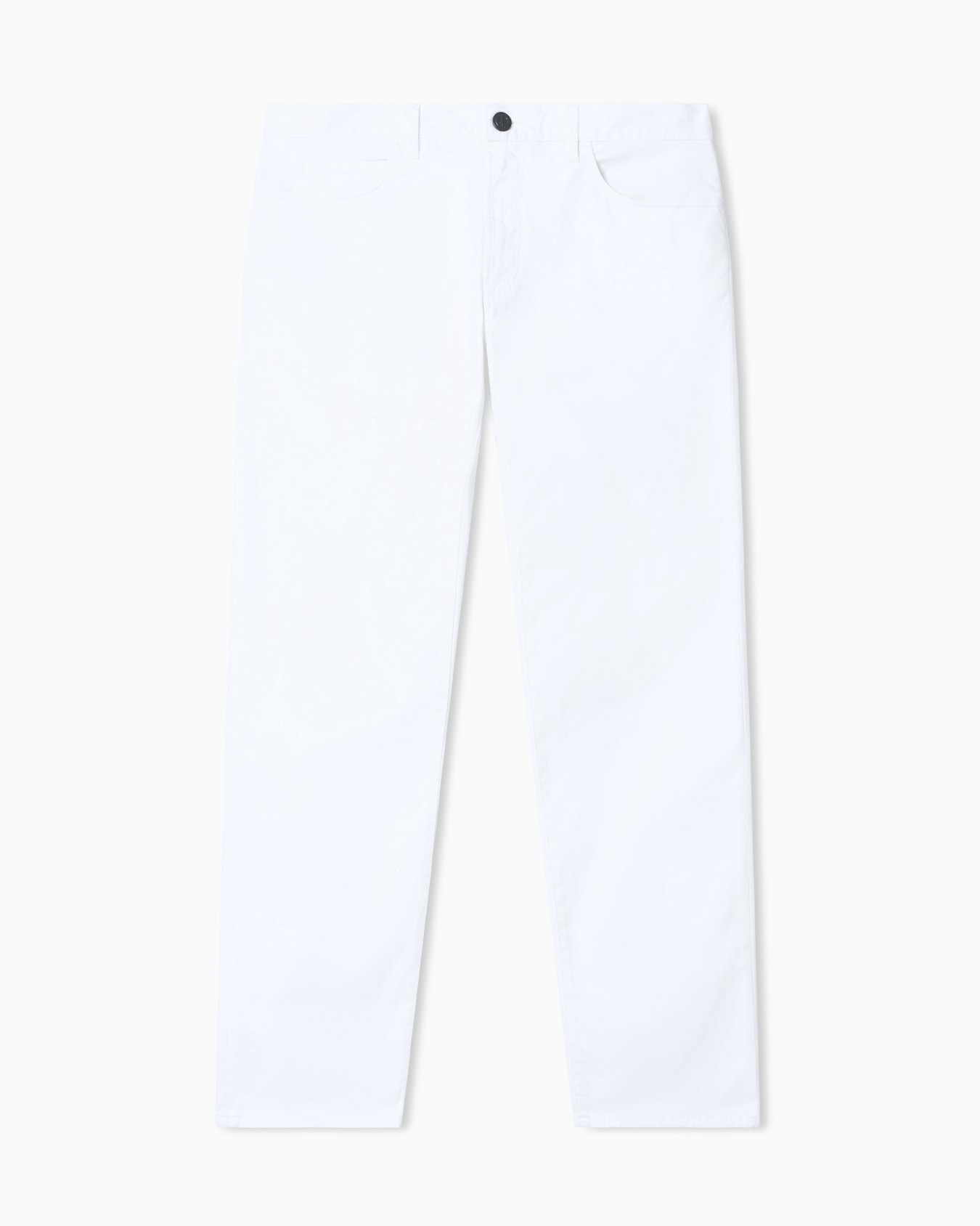 Regular-fit, five-pocket trousers in stretch cotton Slide 0
