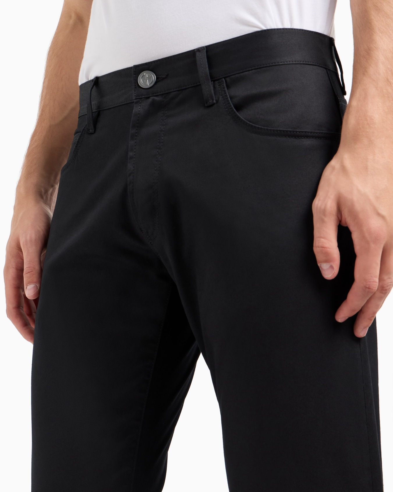 パンツ ストレッチコットン製 レギュラーフィット 5ポケット スライドする 4