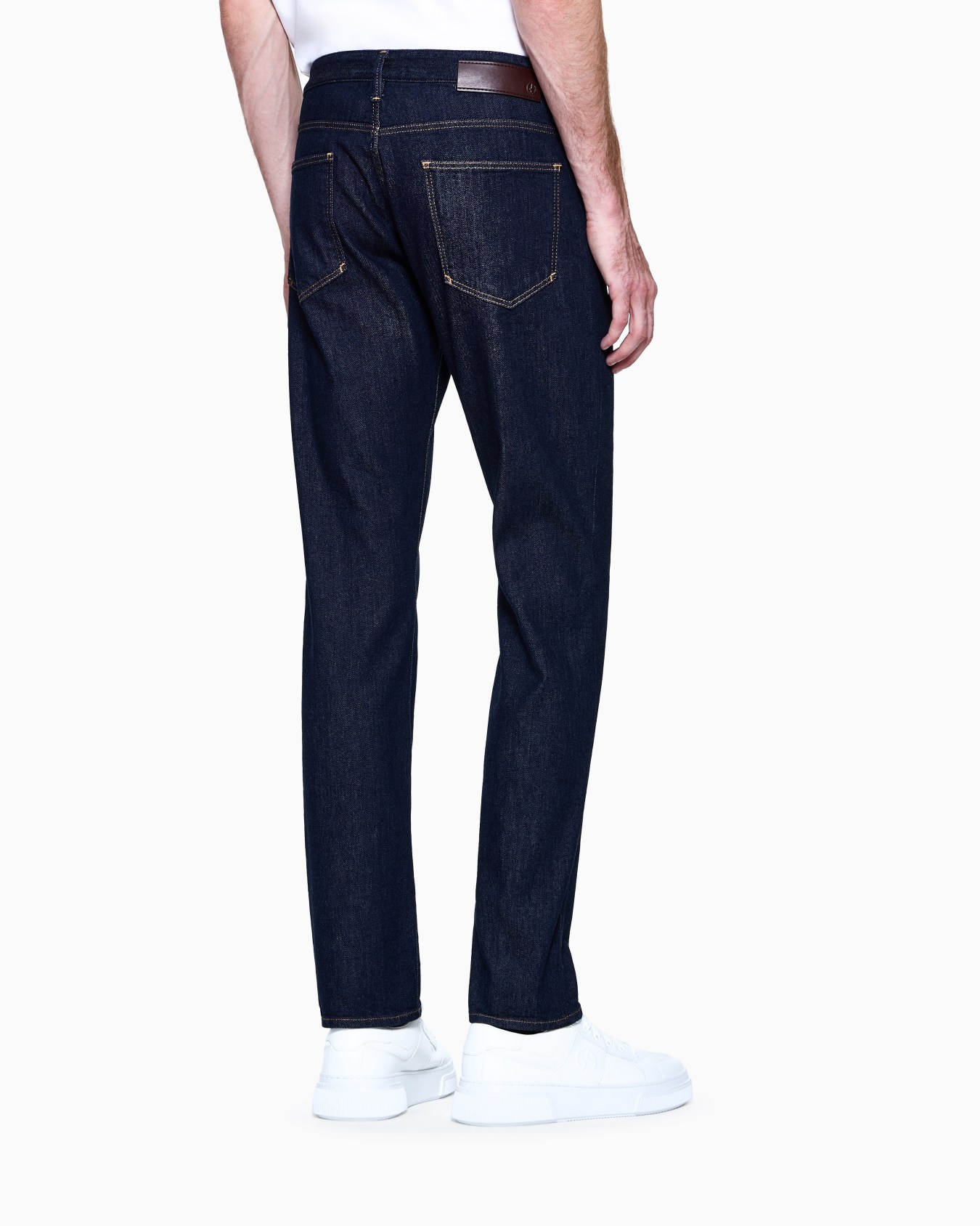 Five-pocket, slim-fit, stretch cotton-denim trousers Slide 2
