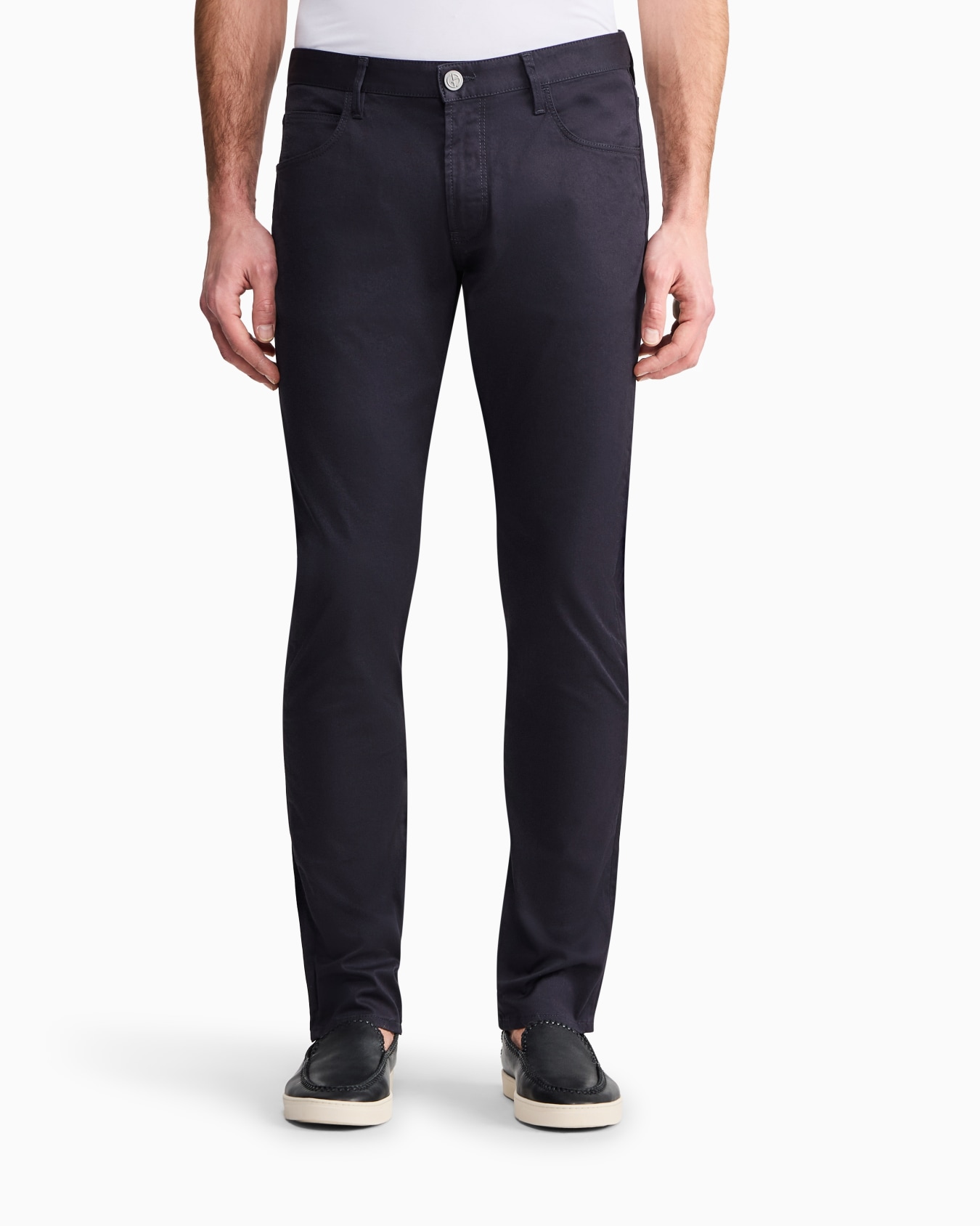 Stretch-cotton, five-pocket trousers Slide 3