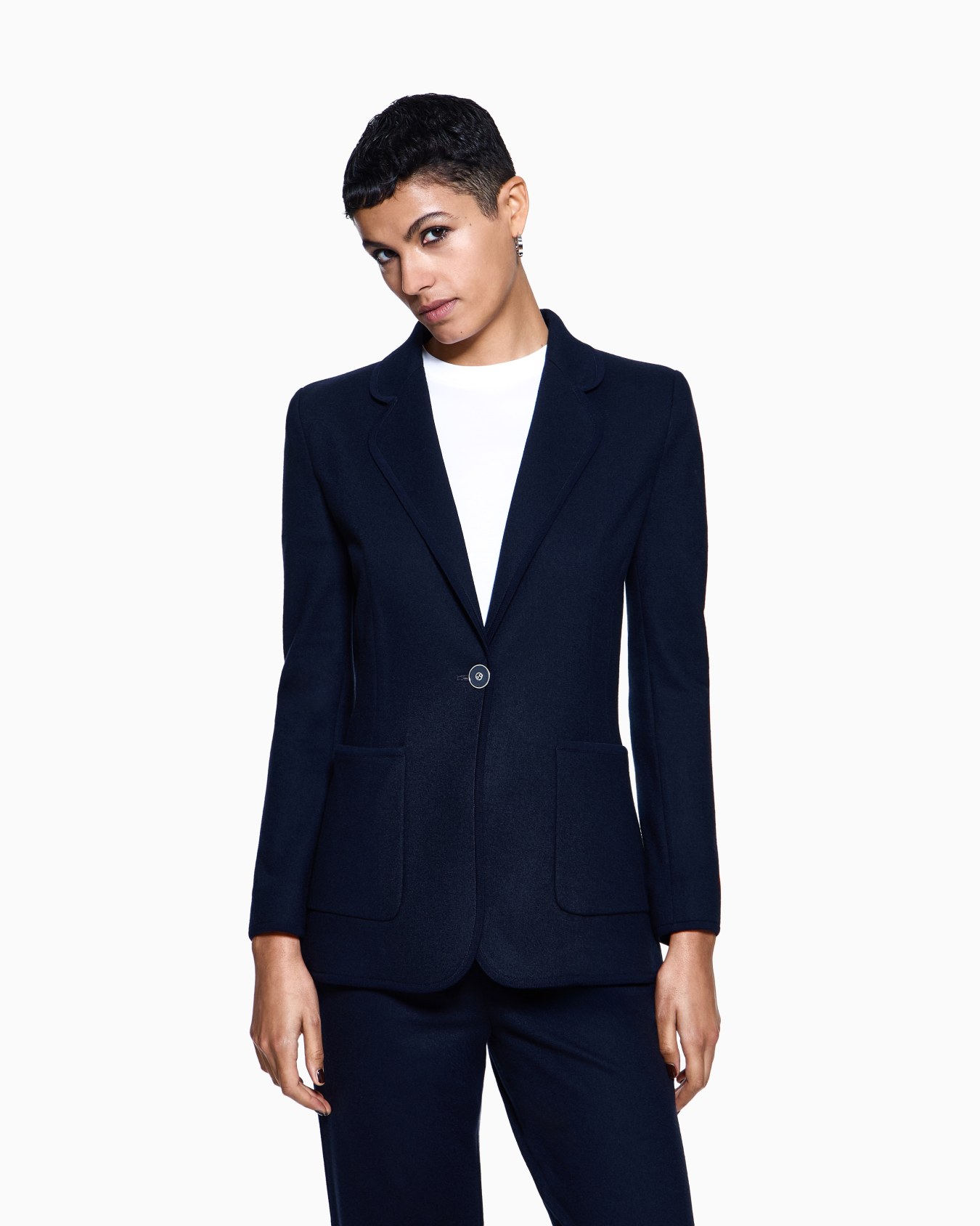 Pure cashmere jersey jacket Slide 3