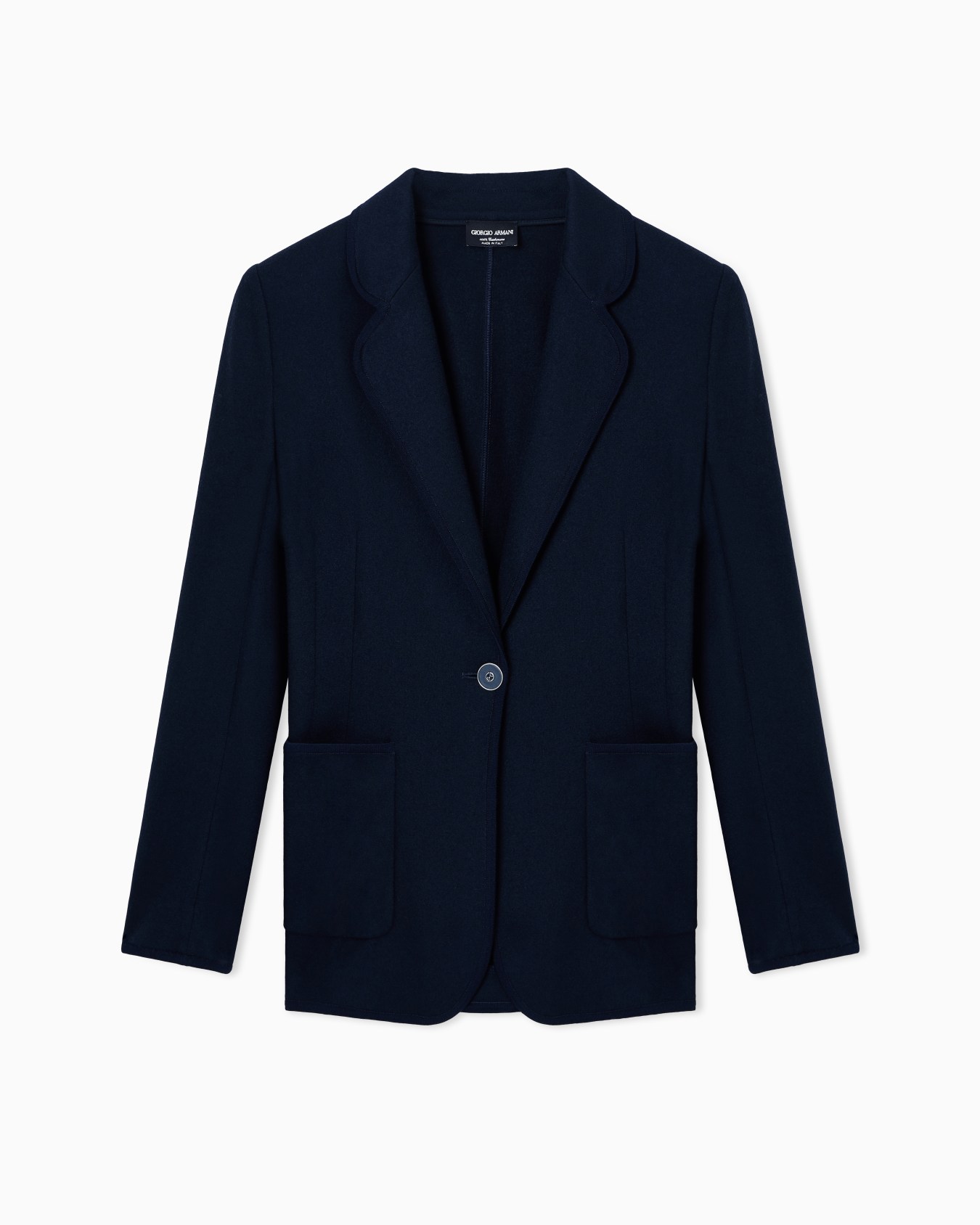 Pure cashmere jersey jacket Slide 0