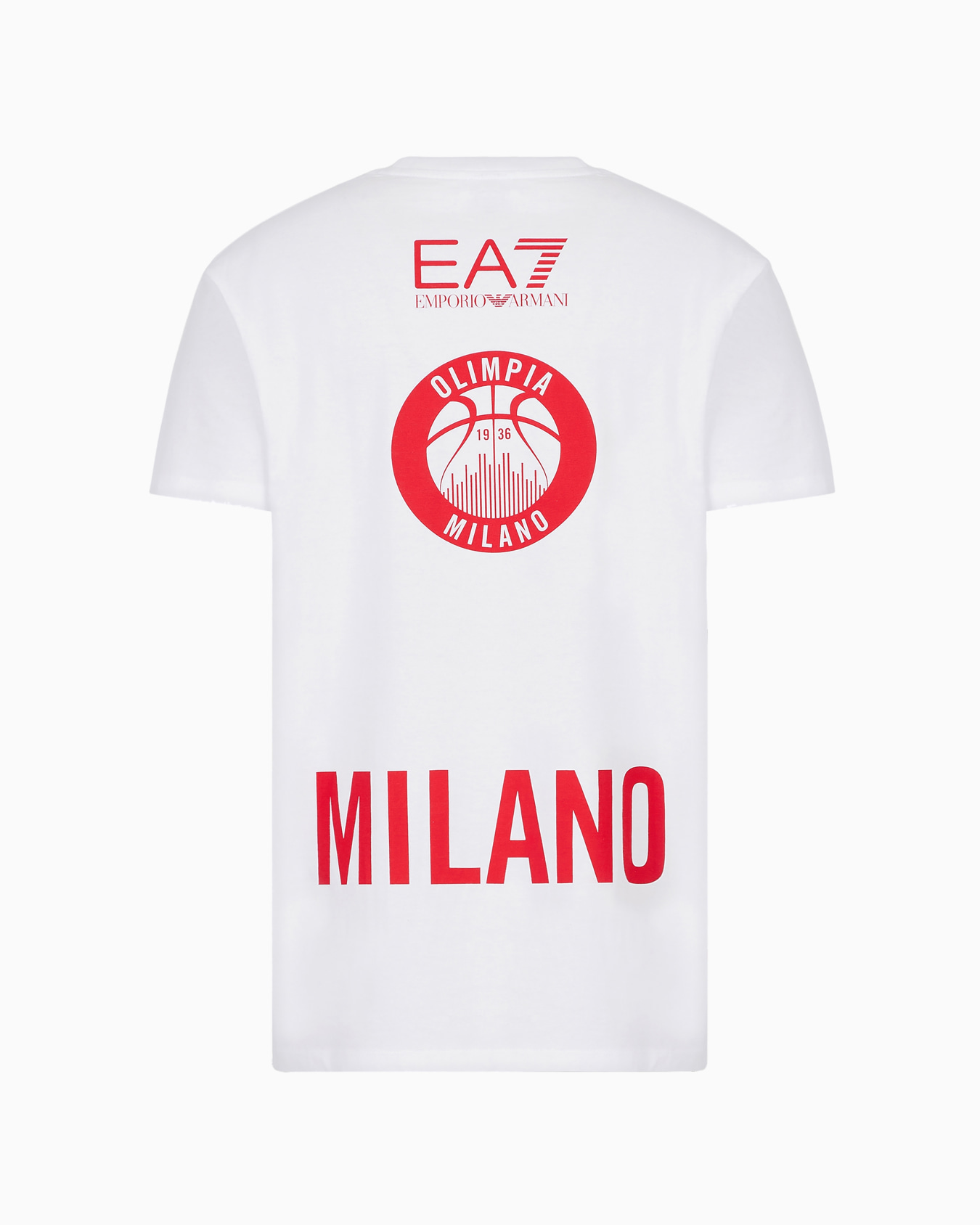 Olimpia Milano T-shirt in cotone con stampa Slide 1