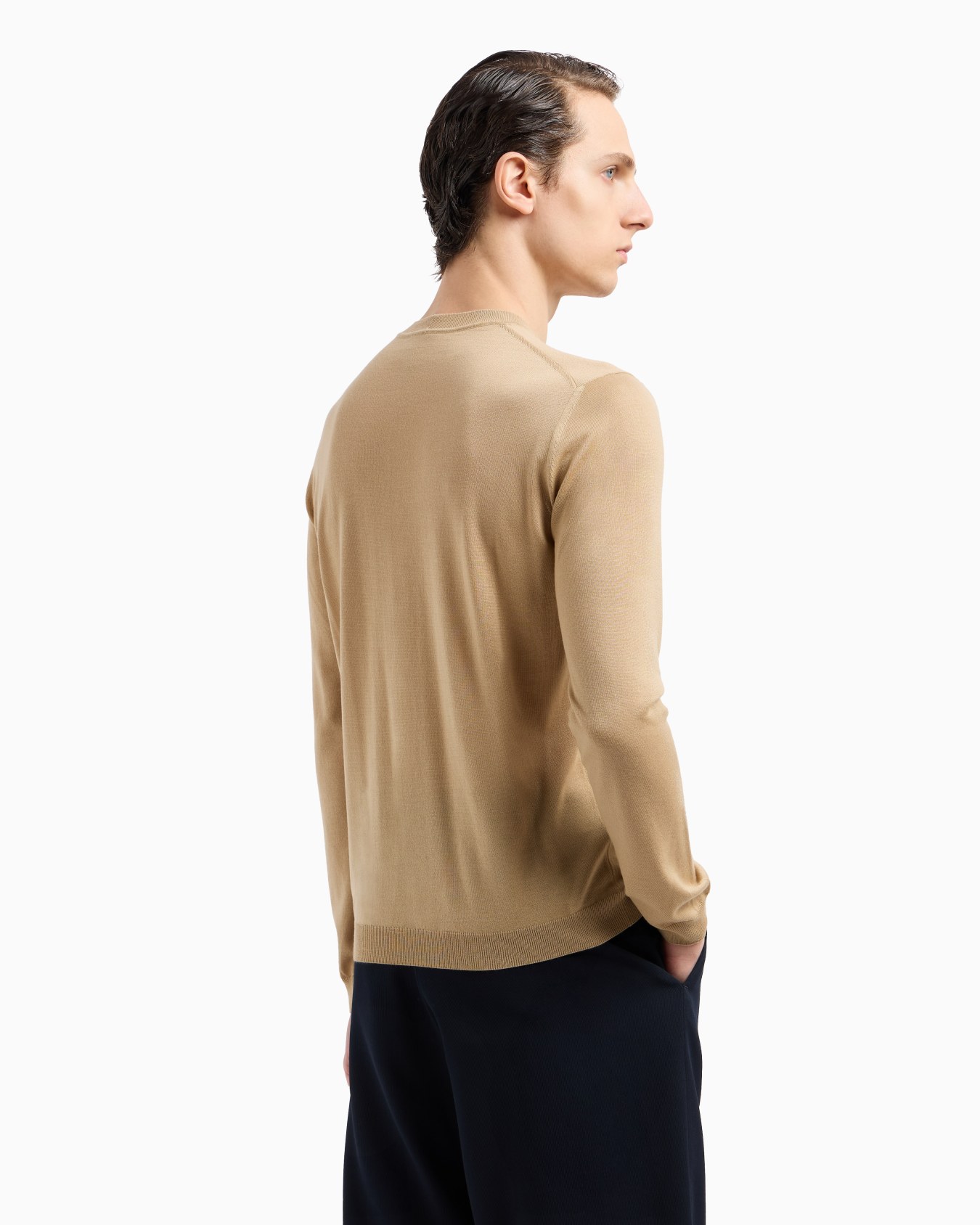 Jersey de cuello redondo de cachemir Diapositiva 2
