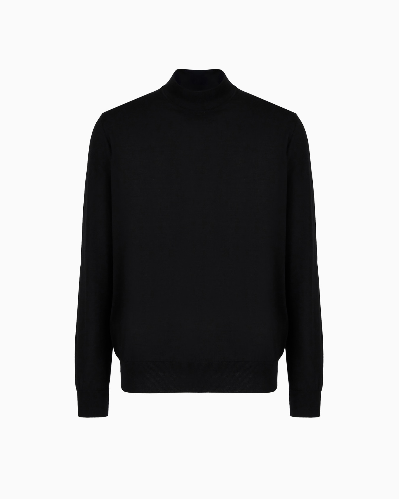 Virgin-wool mock-neck jumper Slide 0
