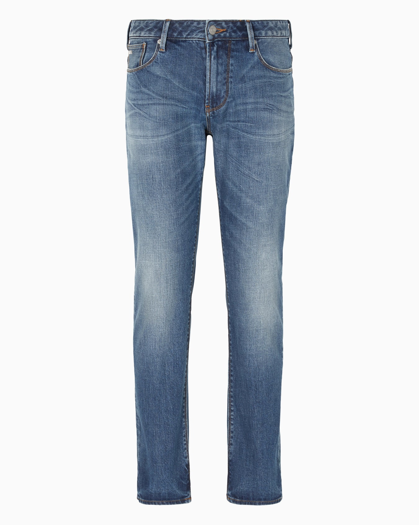 J06 slim-fit, bleached-effect comfort-denim jeans Slide 0