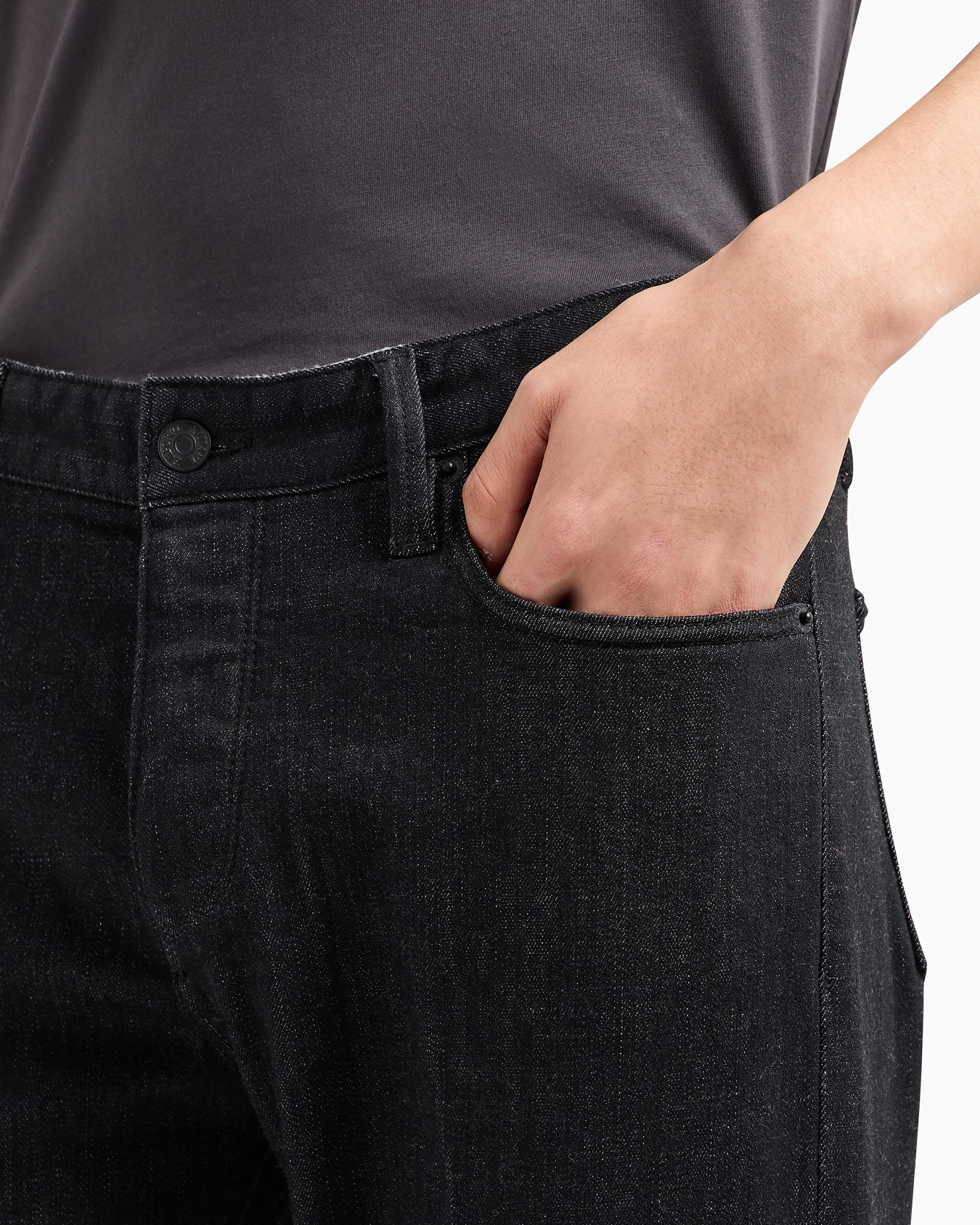 Jeans J75 slim fit in denim stretch touch felpa lavaggio marmorizzato Slide 4