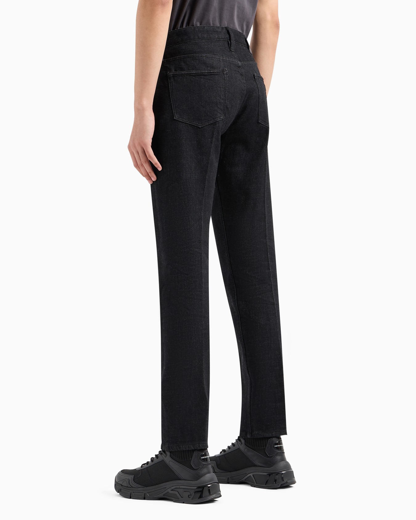 Jeans J75 slim fit in denim stretch touch felpa lavaggio marmorizzato Slide 2